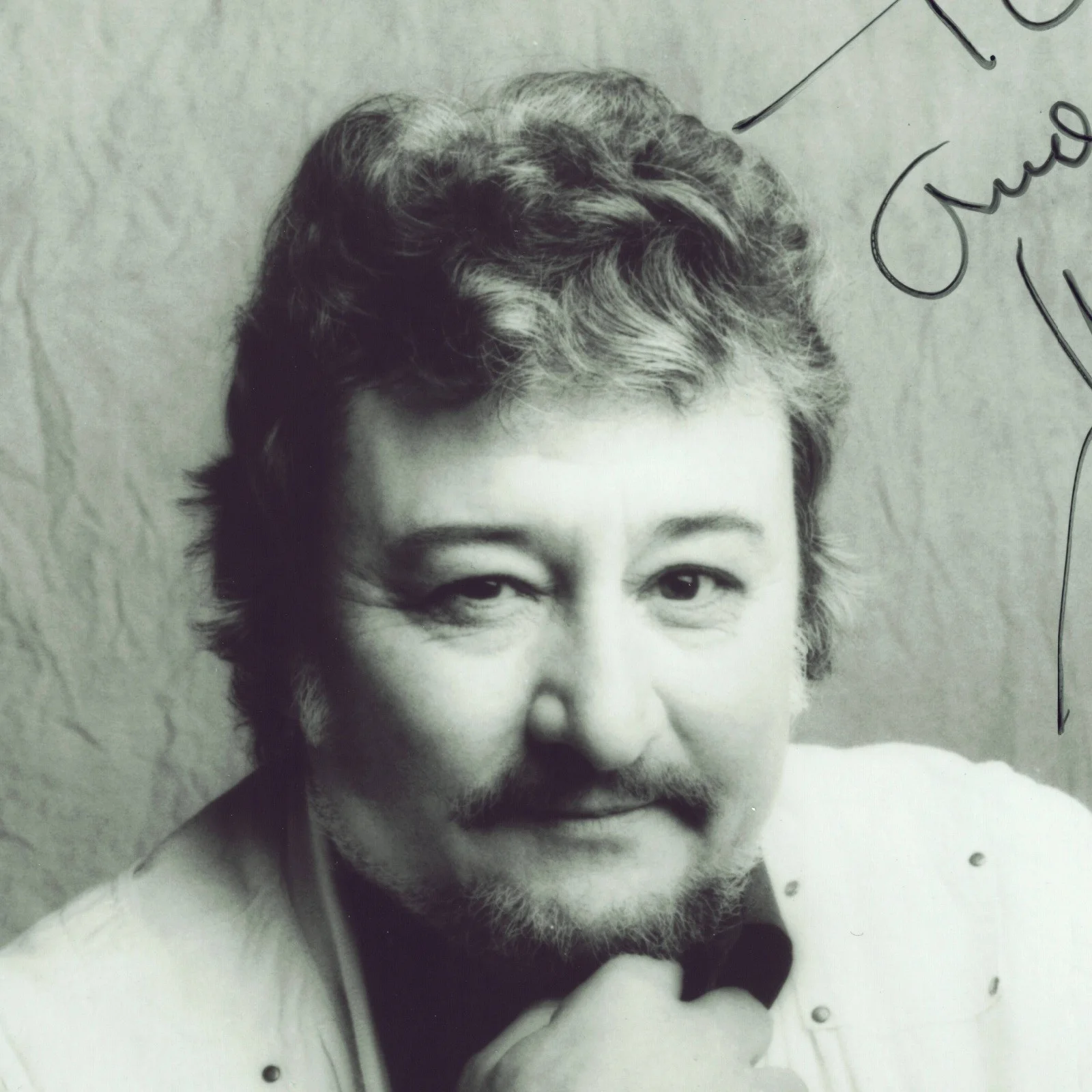 1986 Tompall Glaser Signed Autographs 8x10 B&W MCA Records Promo Photo VTG, изображение 3