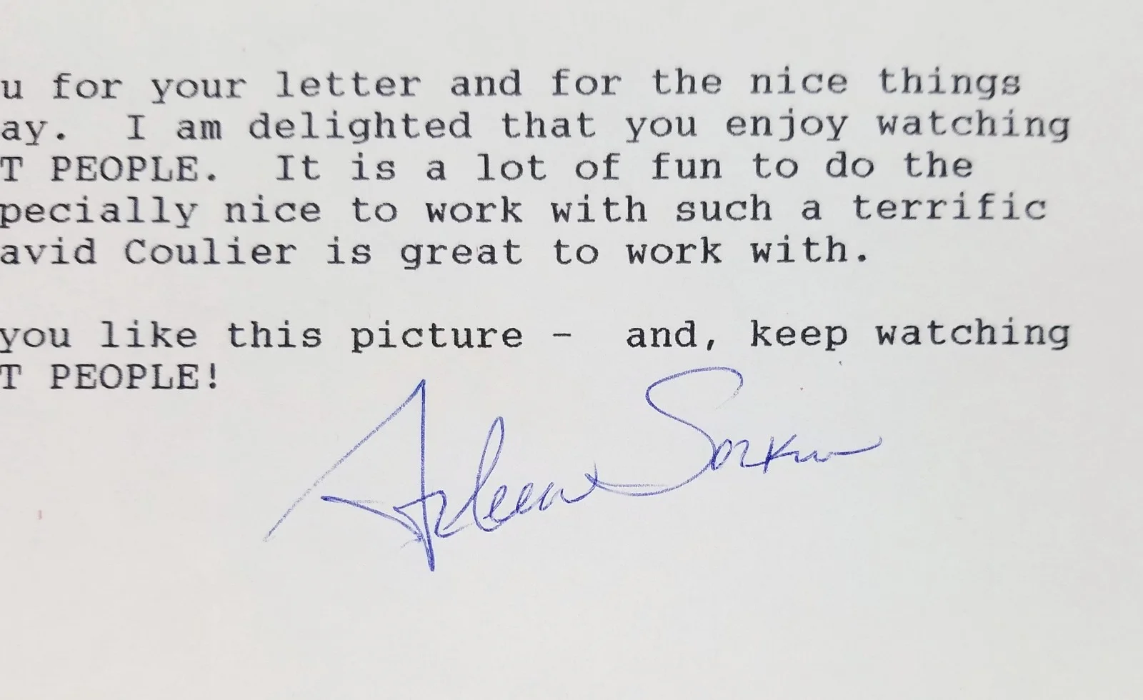 Arleen Sorkin — Arleen Sorkin Signed 5x7 Photo & Note 1991 Actress & Animated Harley Quinn RARE, image 5