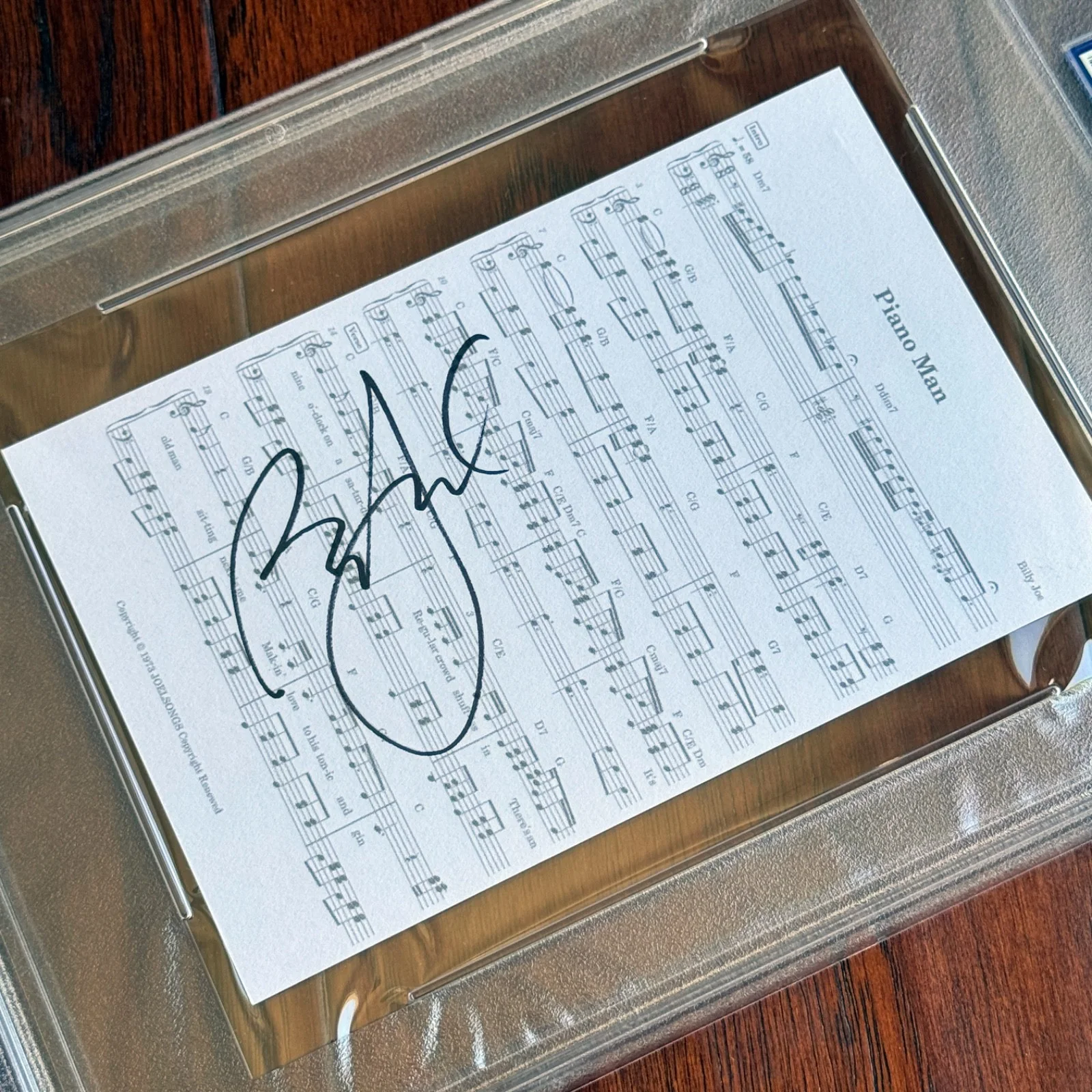 BILLY JOEL Autograph PIANO MAN Souvenir Sheet Music Signed * PSA, изображение 5