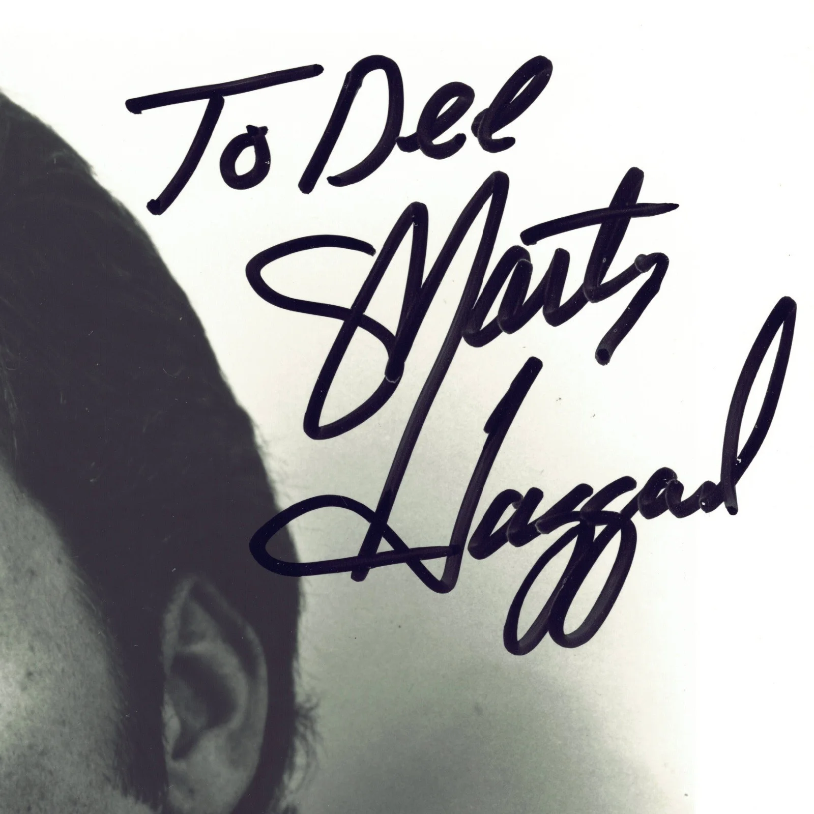 Marty Haggard Signed Autographs 8x10 B&W MTM Records Promo Photo VTG, изображение 2