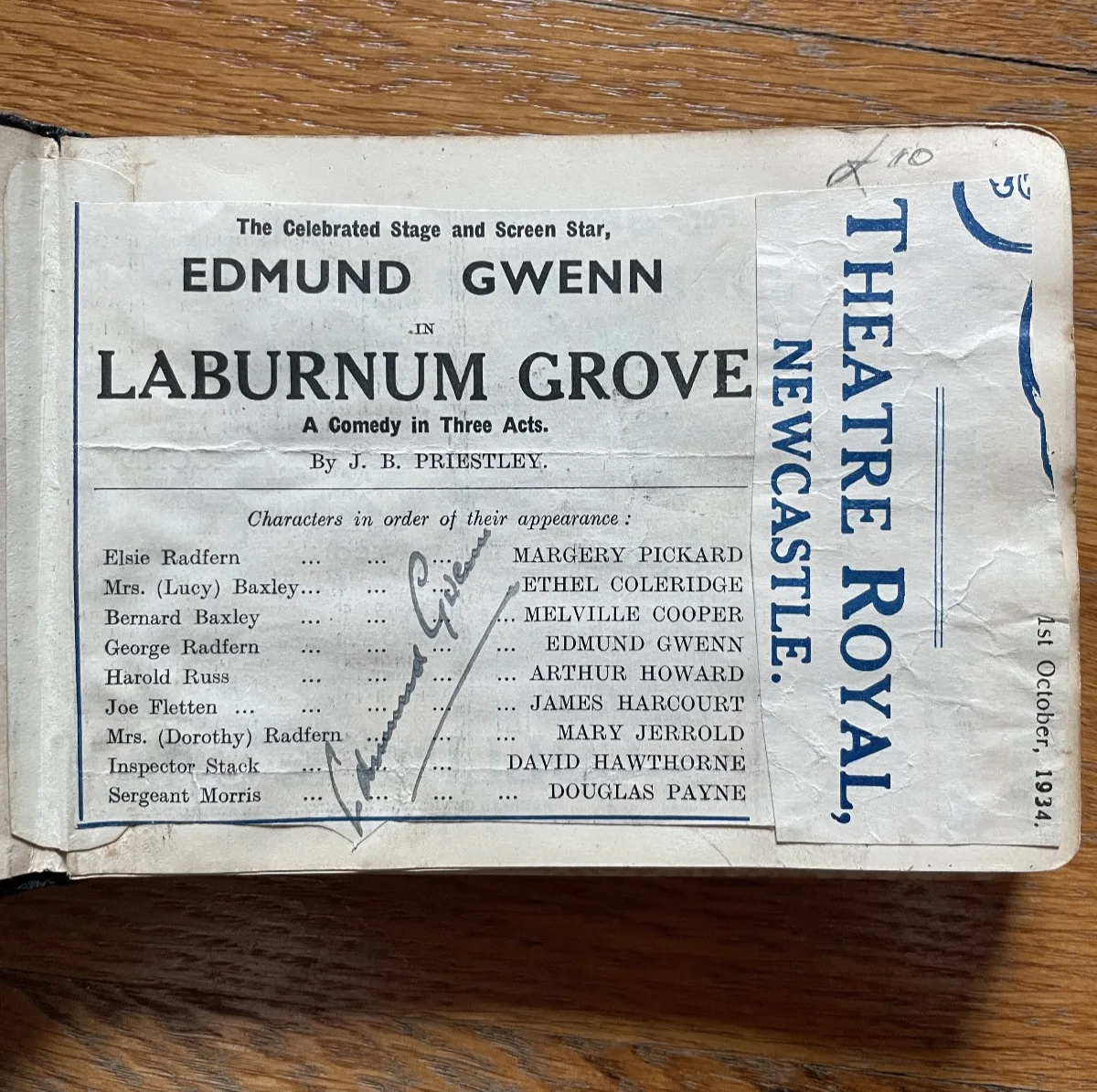 Vintage Autograph Book incl. Talullah Bankhead, Ivor Novello, Edmund Gwenn +more, изображение 3