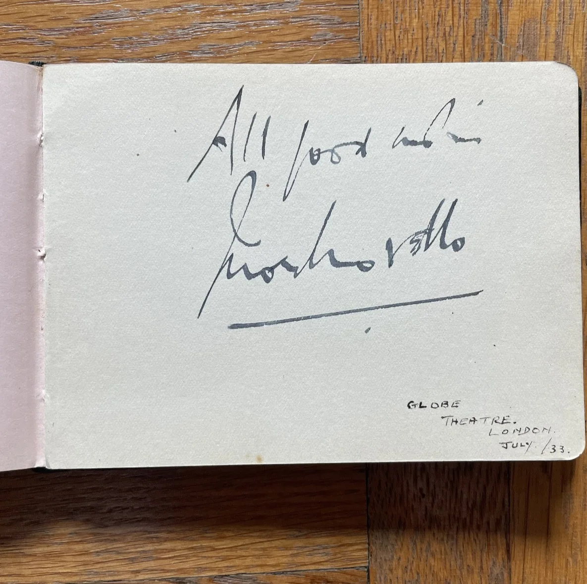 Vintage Autograph Book incl. Talullah Bankhead, Ivor Novello, Edmund Gwenn +more, изображение 4