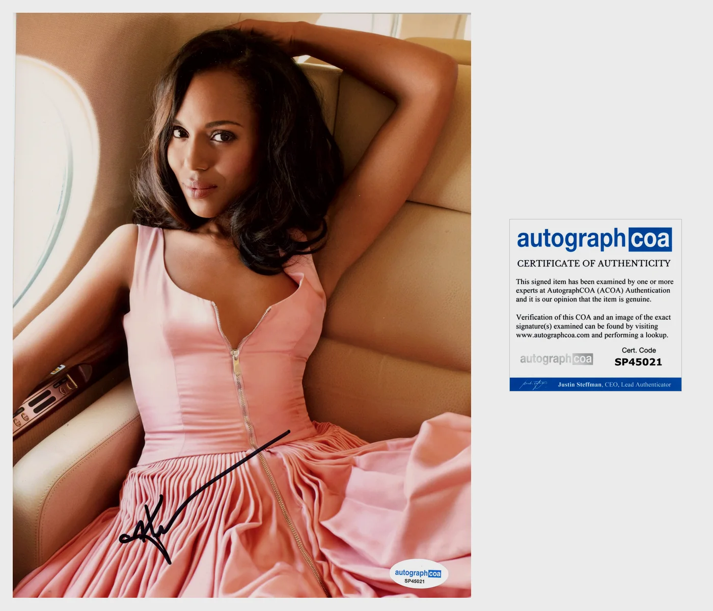 Kerry Washington — Kerry Washington signed Autograph 8x10 Photo SEXY SCANDAL Imperfect Women ACOA