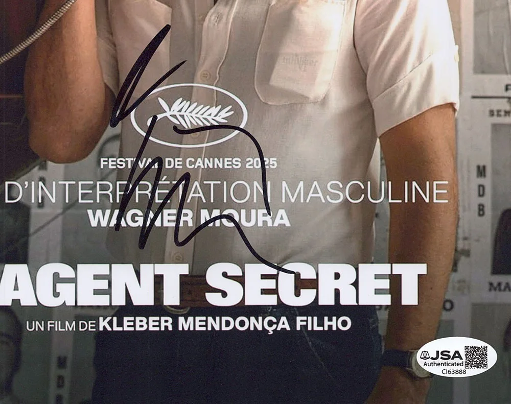 WAGNER MOURA — Wagner Moura signed "THE SECRET AGENT" 8x10 Photo PROOF a OSCAR Marcelo JSA COA, image 3