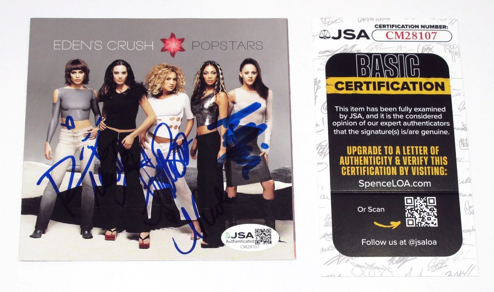 NICOLE SCHERZINGER, EDEN'S CRUSH — Nicole Scherzinger EDEN'S CRUSH signed "POPSTARS" CD Booklet ALL 5 JSA COA Rare, изображение 3