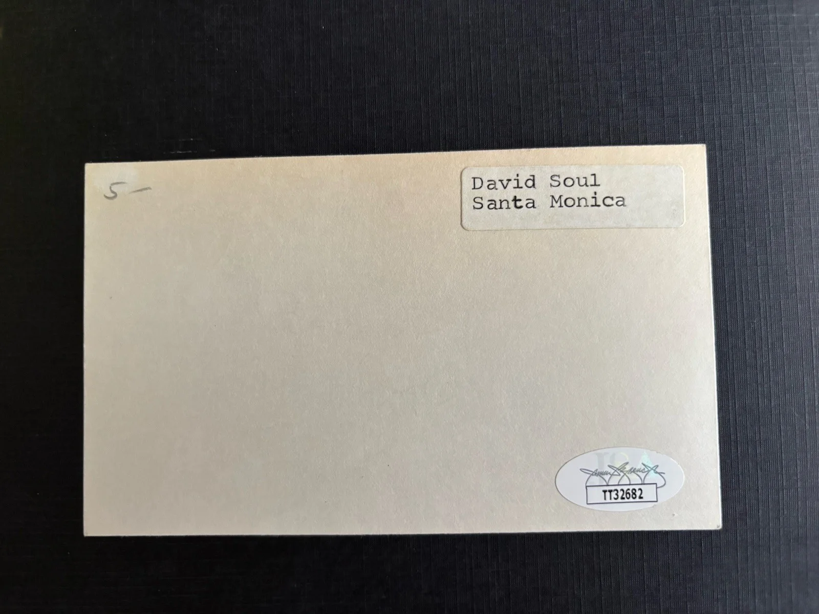 David Soul — David Soul Autographed Index Card COA JSA Salems Lot Starsky And Hutch Actor, изображение 2