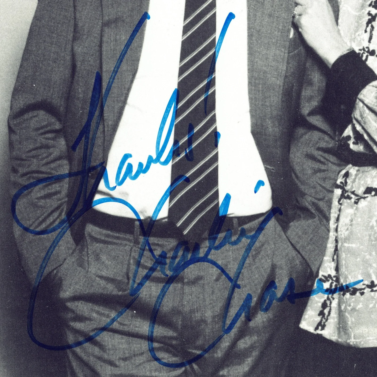 Lorianne Crook & Chase Signed Autographs 6.5x9 B&W Promo Photo VTG Charlie Chase, изображение 2