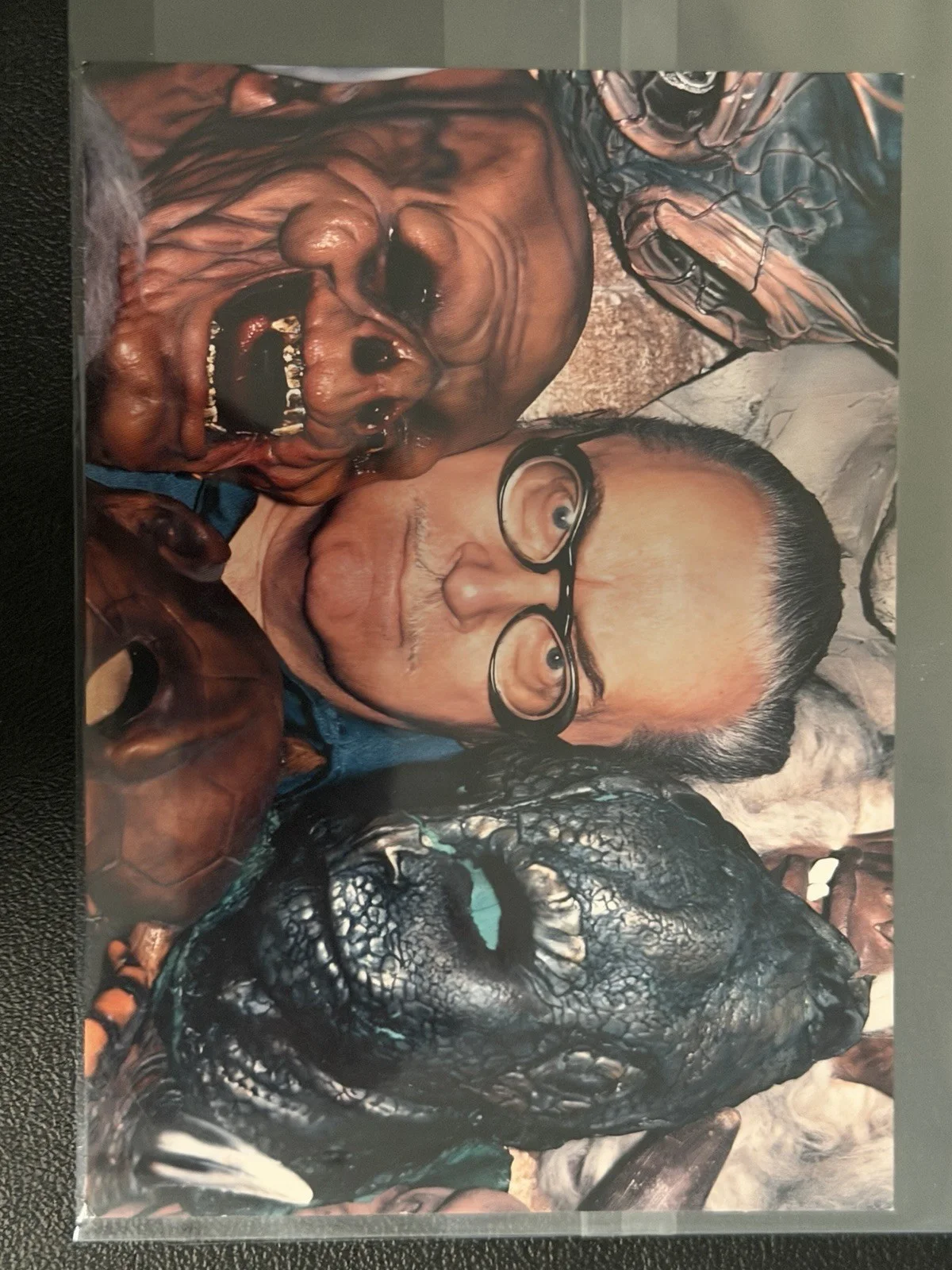 Forrest Ackerman Signed Original Postcard Photo Monster Bash /1000, image 2