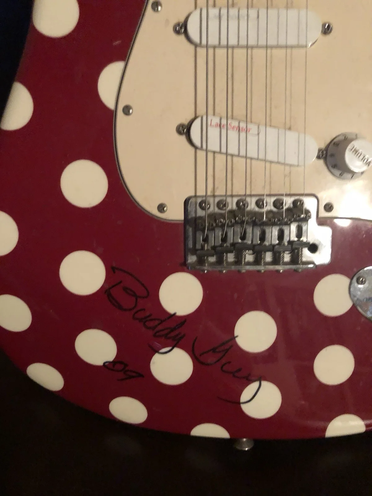 Signed Buddy Guy Red Stratocaster Electric Guitar First Run 1997, image 2