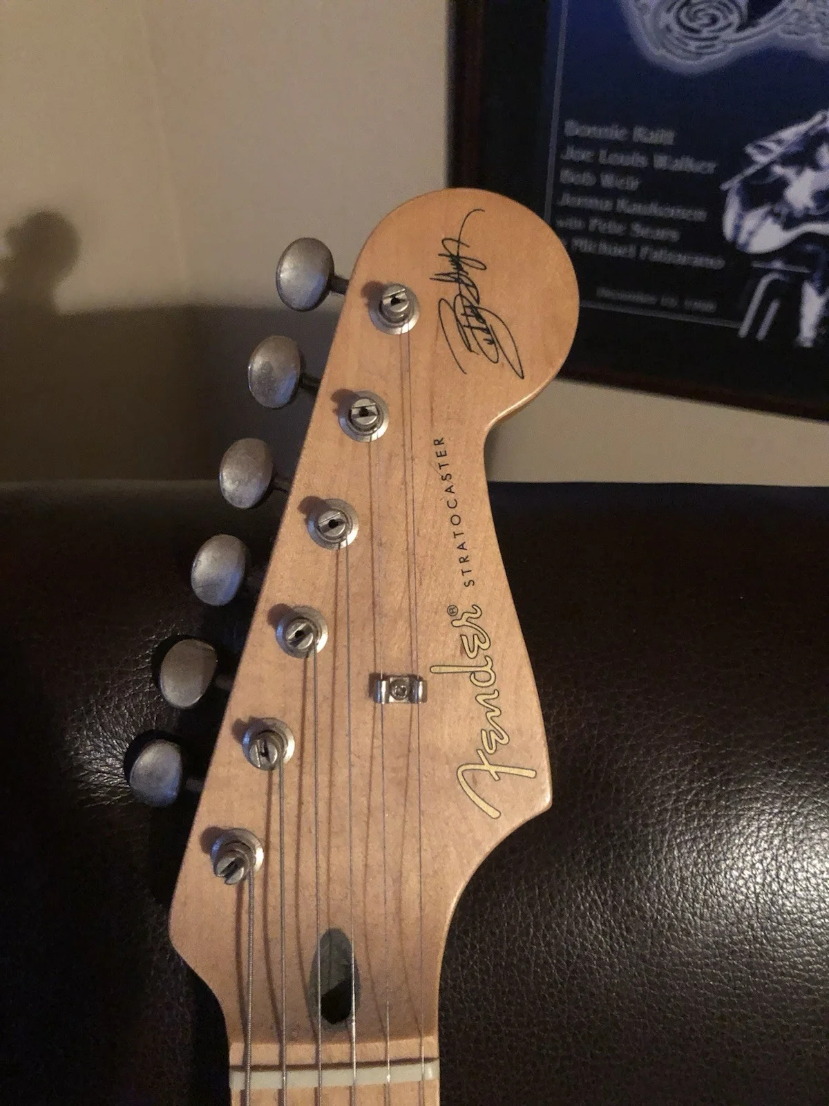 Signed Buddy Guy Red Stratocaster Electric Guitar First Run 1997, image 3