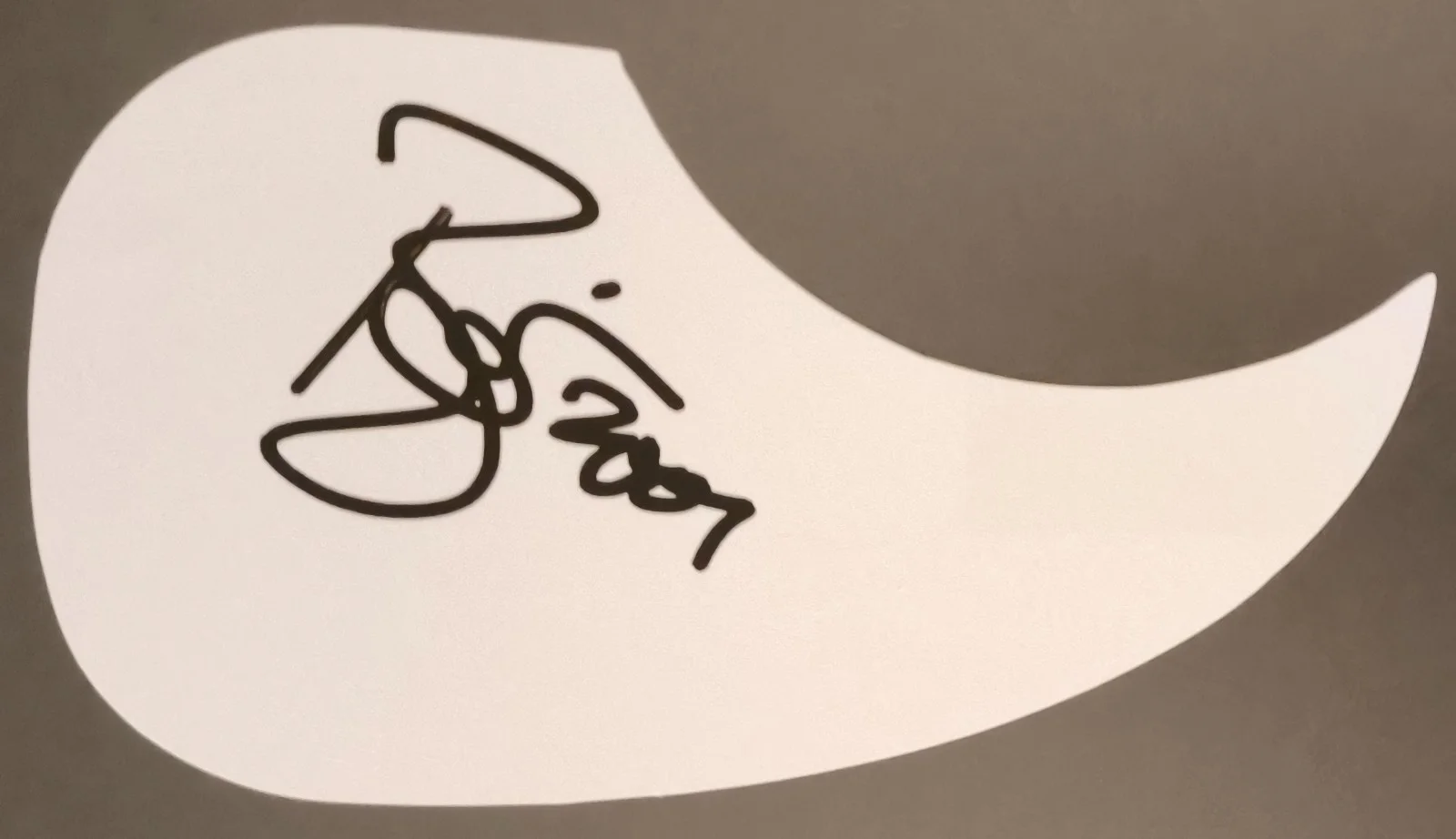 DAVID BOWIE Signed Autographed Guitar PickGuard, image 2