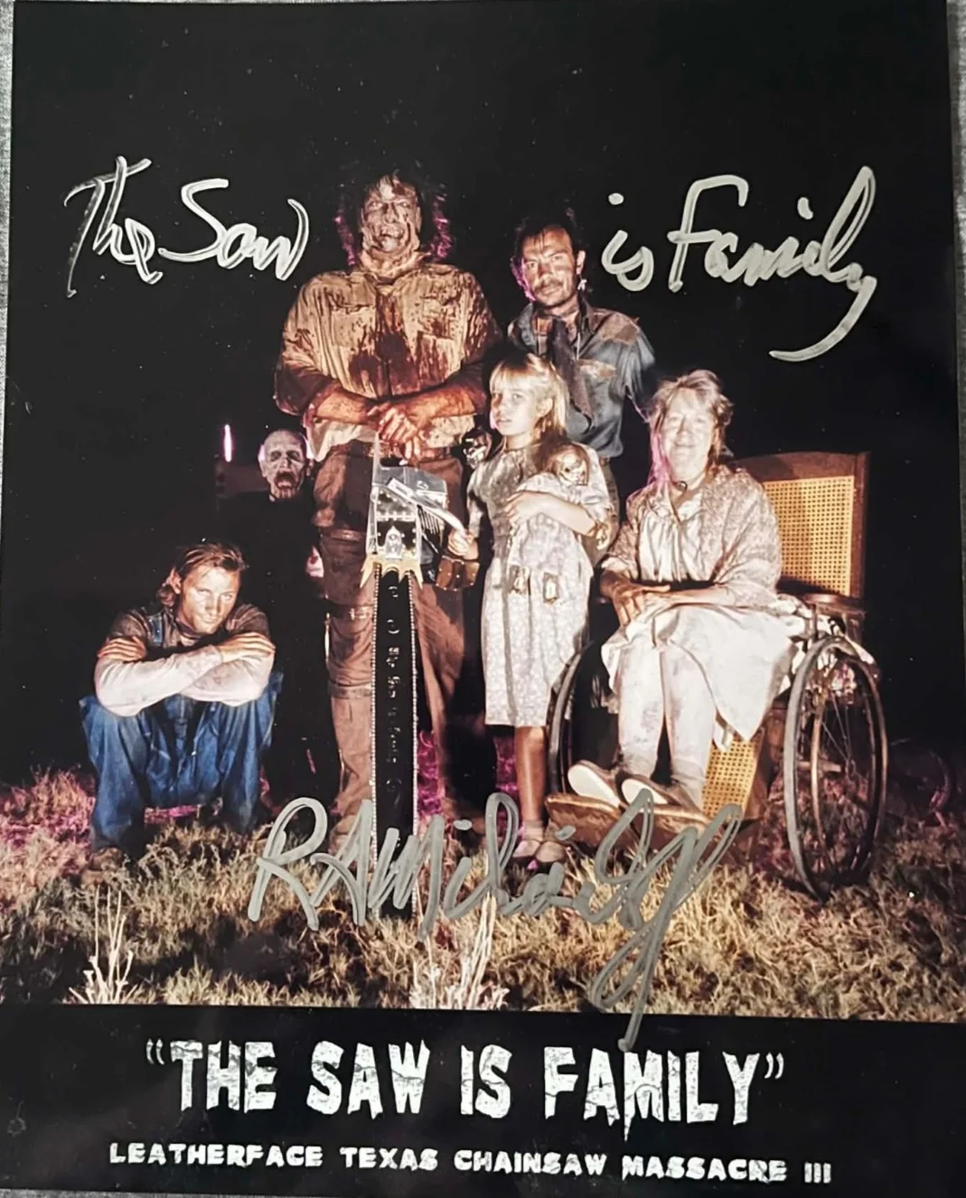 R.A. Mihailoff — TCM III Leatherface R.A. Mihailoff Autographed Signed 8X10 Photo W/Provenance, изображение 4