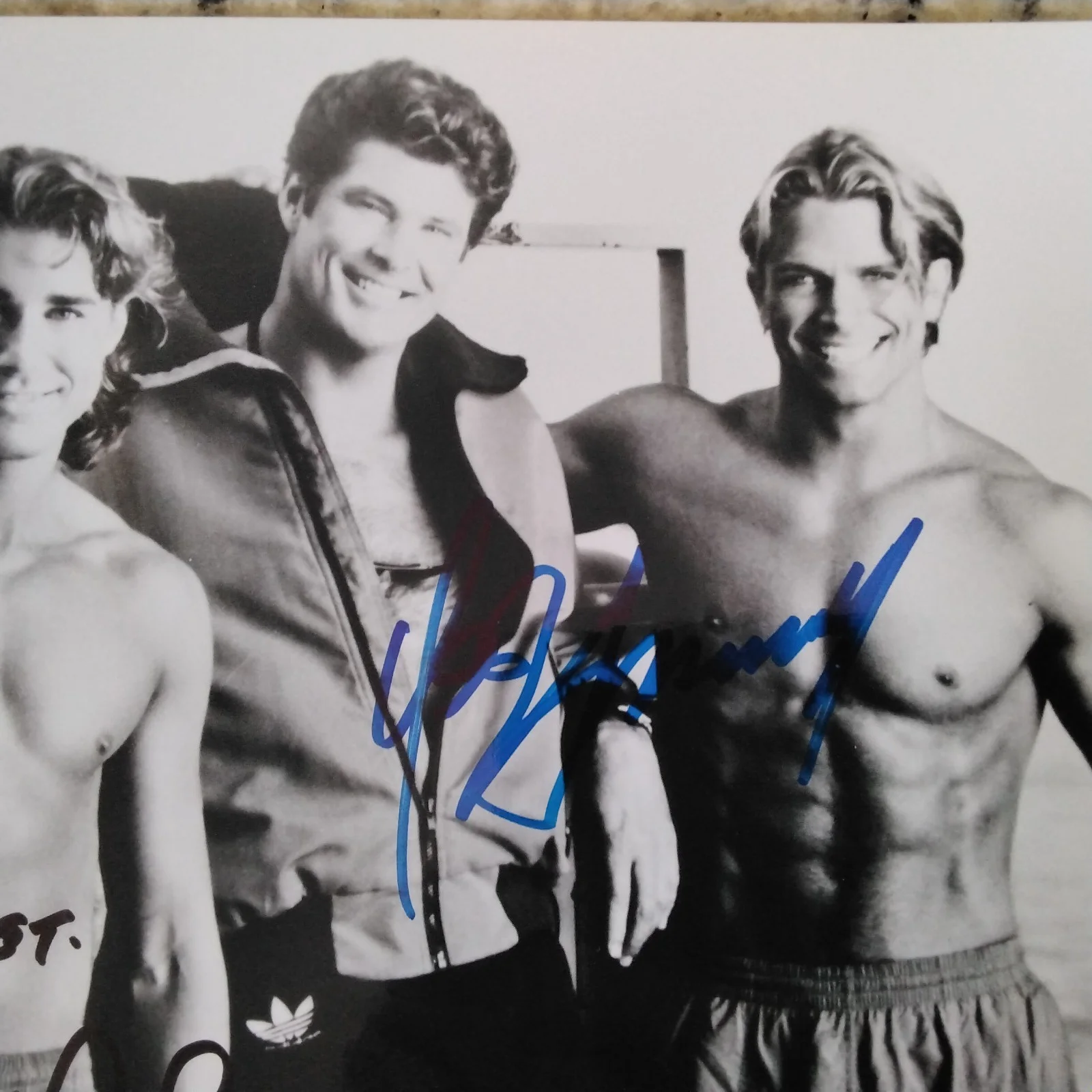 David Haselhoff & Jaason Simmons SIGNED 8x10 Photo TV Actors Baywatch Cast Sexy!, изображение 3