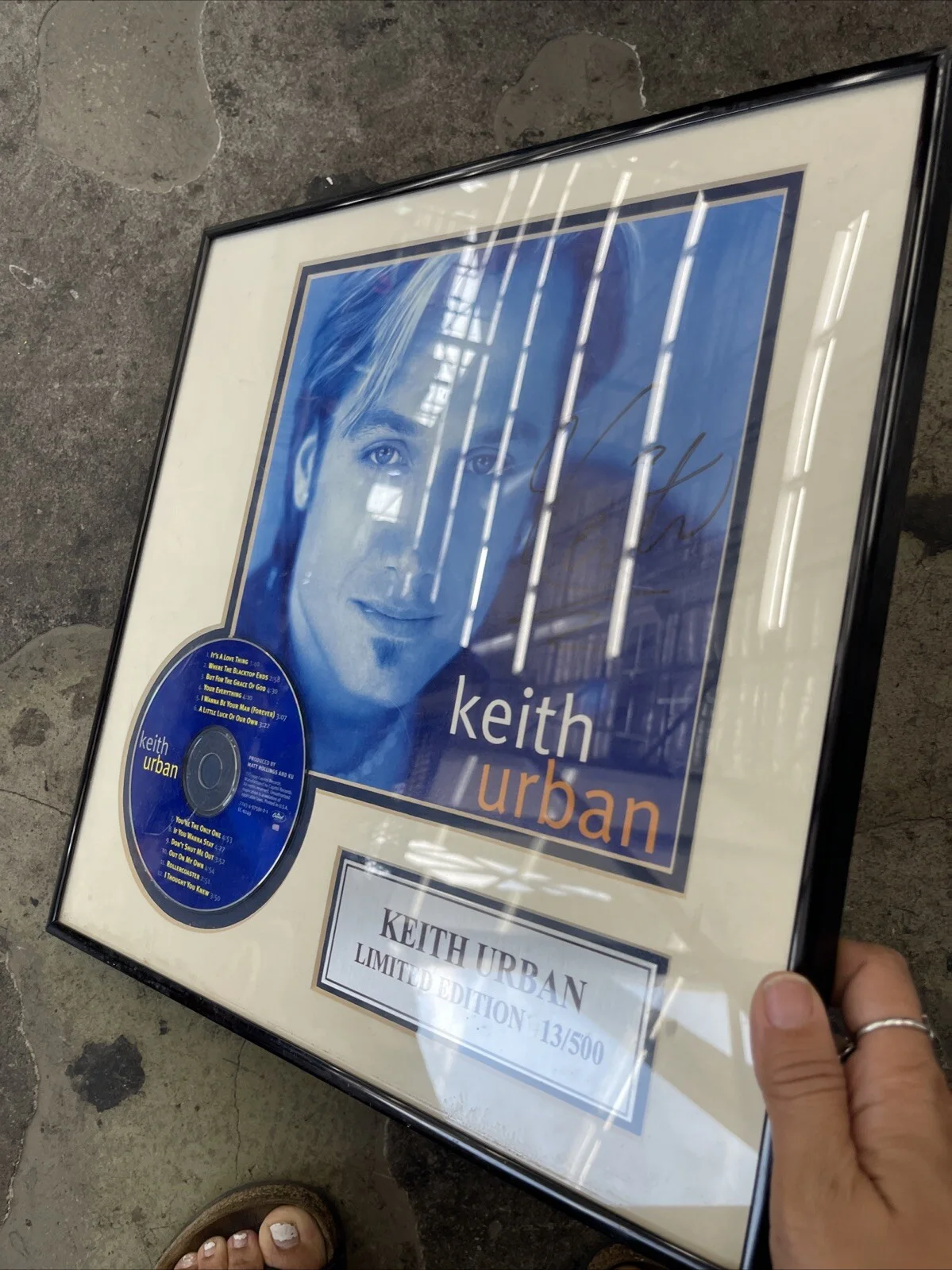 KEITH URBAN CD DISPLAY AUTOGRAPHED BECKETT BAS COA SIGNED COUNTRY MUSIC H07, изображение 2