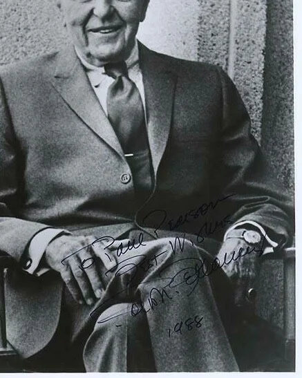 RALPH BELLAMY — RALPH BELLAMY SIGNED AUTOGRAPHED INSCRIBED 8X10 (DECEASED) AUTHENTICE, image 2