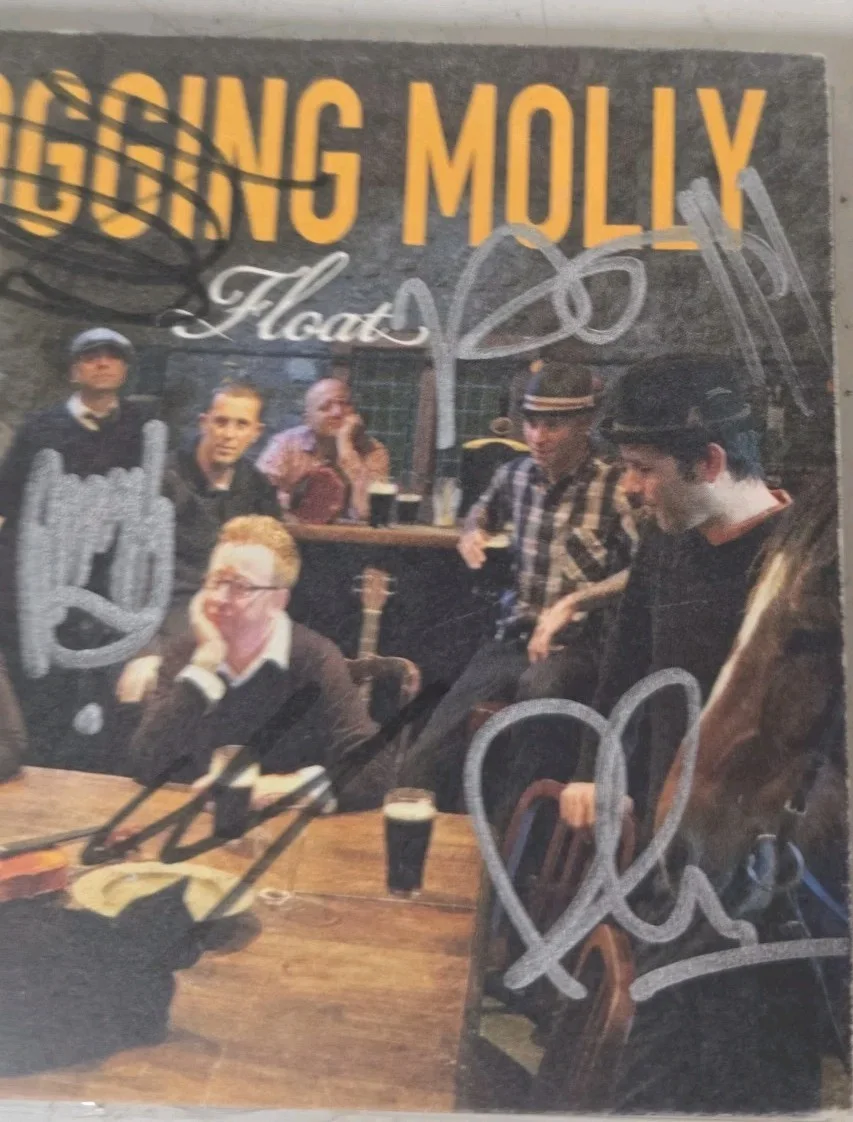 Flogging Molly Full Band Signed Autographed Float CD Auto Signed No Coa, image 2