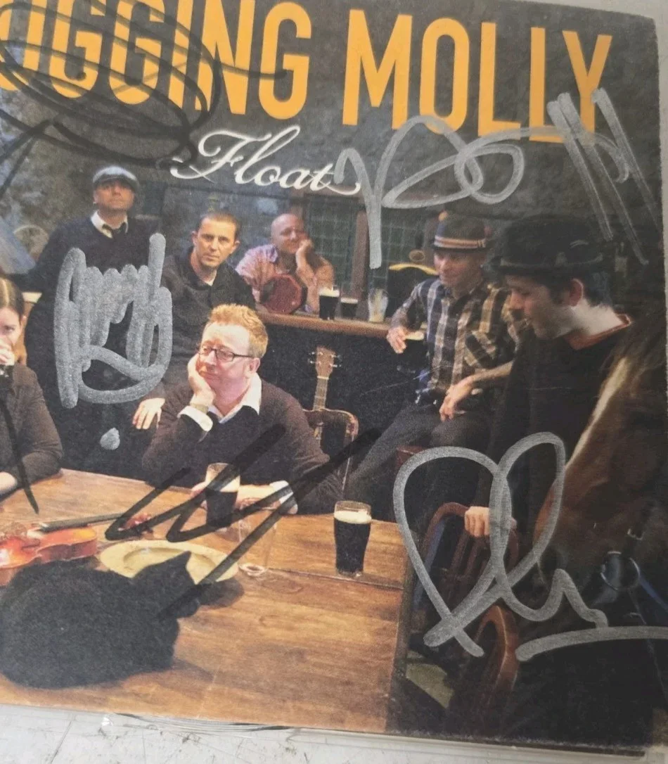 Flogging Molly Full Band Signed Autographed Float CD Auto Signed No Coa, image 5