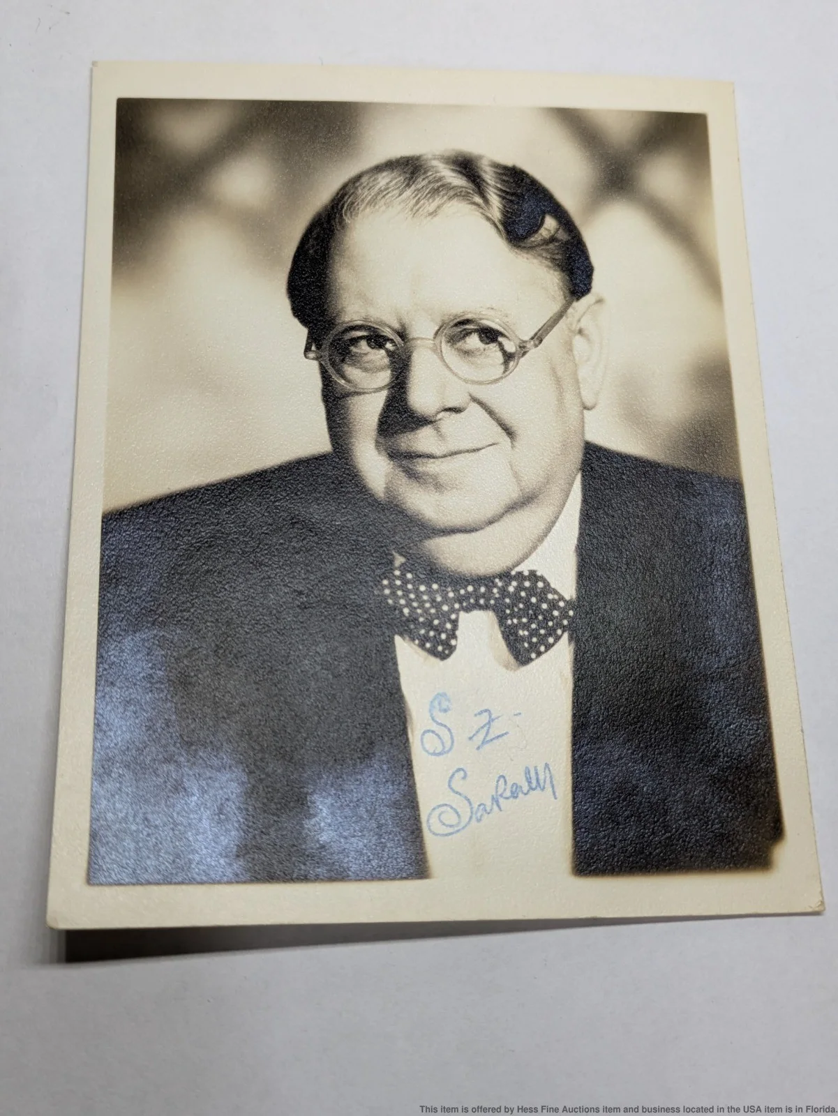 S.Z Sakall — S.Z Sakall Autograph Signed Photograph Film Actor Movie Casablanca Memorabilia, изображение 2