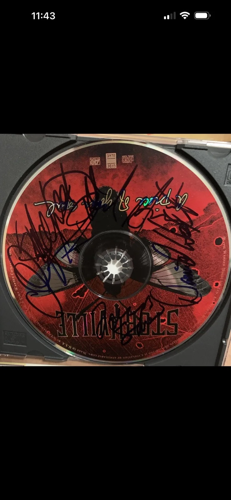 STORYVILLE Signed “A Piece Of Your Soul” Mint 1994 CD & 2003 Dallas Ticket Stub, изображение 2
