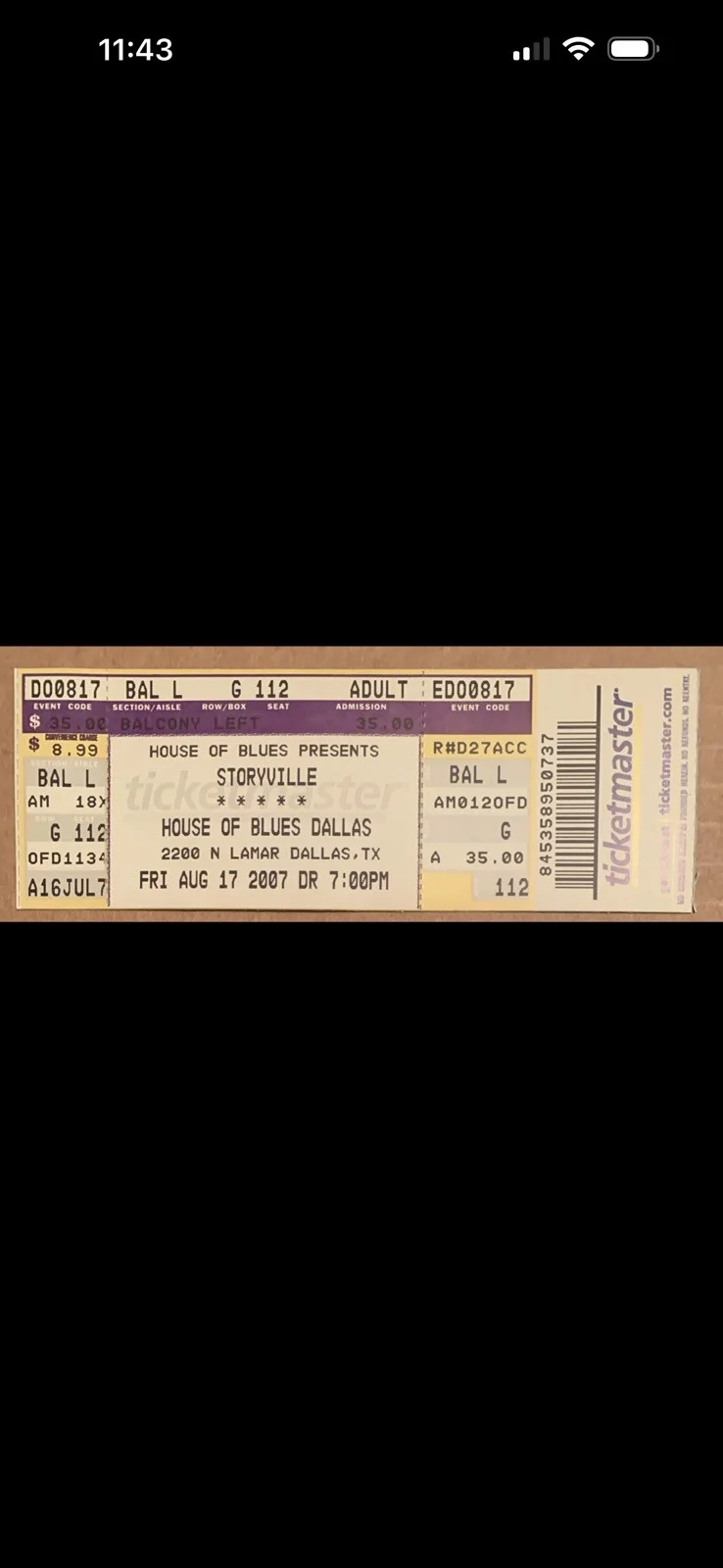 STORYVILLE Signed “A Piece Of Your Soul” Mint 1994 CD & 2003 Dallas Ticket Stub, изображение 5