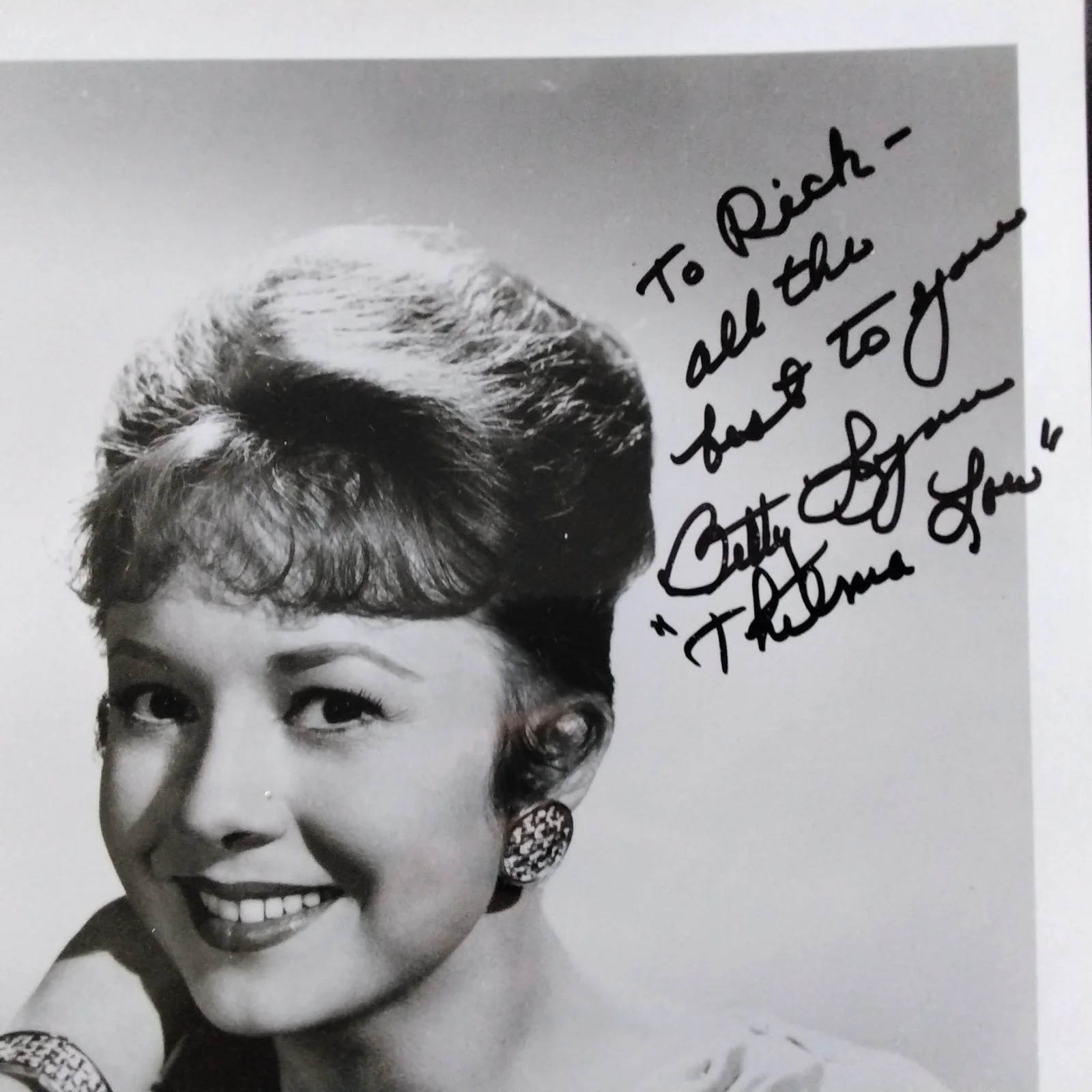 Betty Lynn Signed Photo Film TV Actress Andy Griffith Cheaper by Dozen June Brid, изображение 3