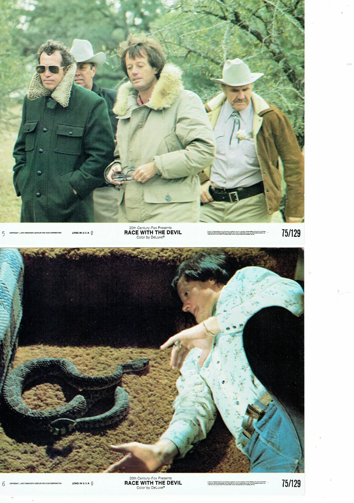 Race With the Devil USA ORIGINAL Front Of House FOH Lobby Cards Set of 8, изображение 2