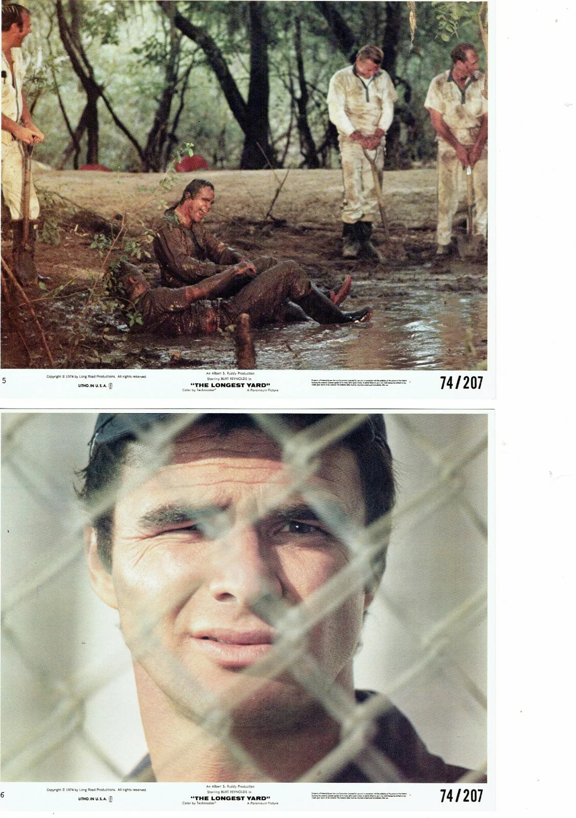 The Longest Yard ORIGINAL Paramount USA FOH Front Of House Lobby Cards 8 Photos, изображение 4