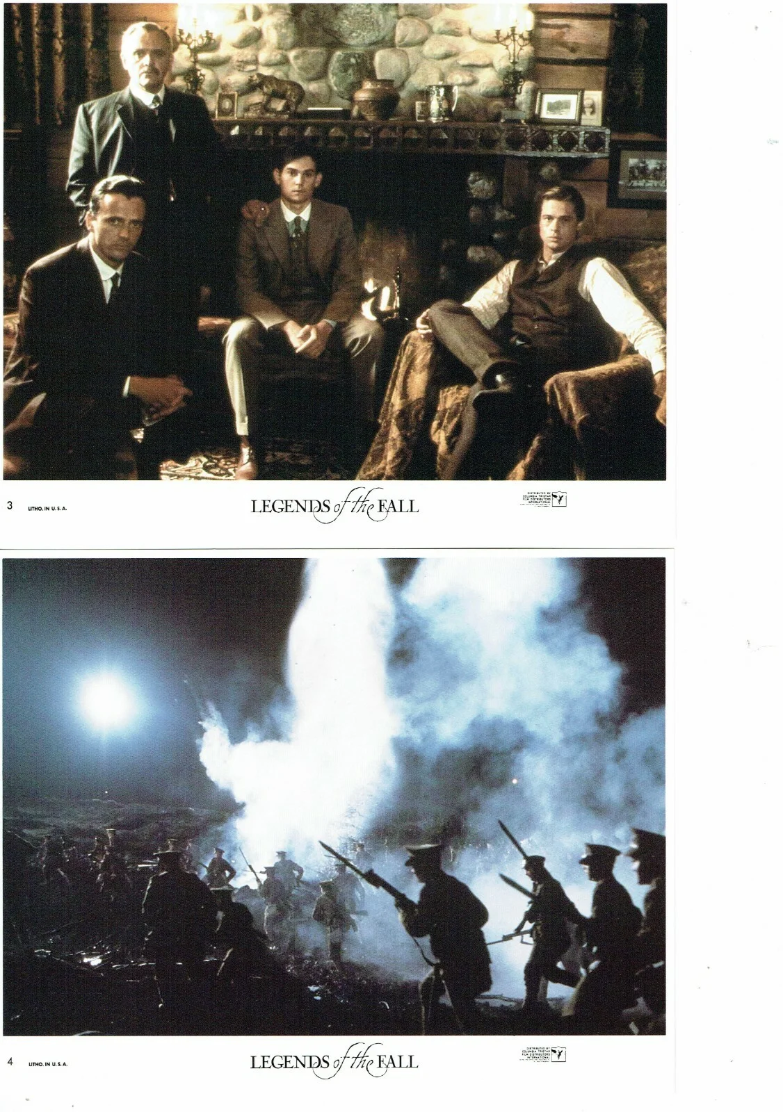 Legends Of The Fall USA ORIGINAL Front Of House FOH Lobby Cards Set of 8, изображение 3