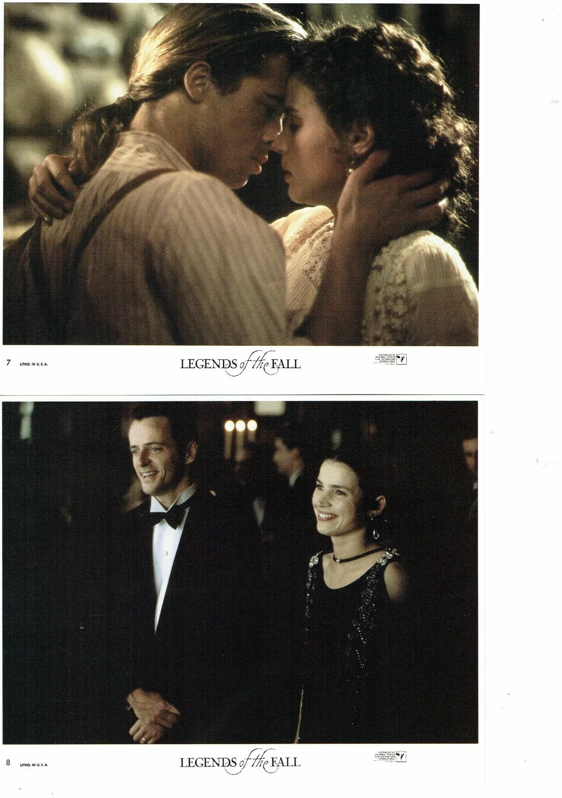 Legends Of The Fall USA ORIGINAL Front Of House FOH Lobby Cards Set of 8, изображение 4