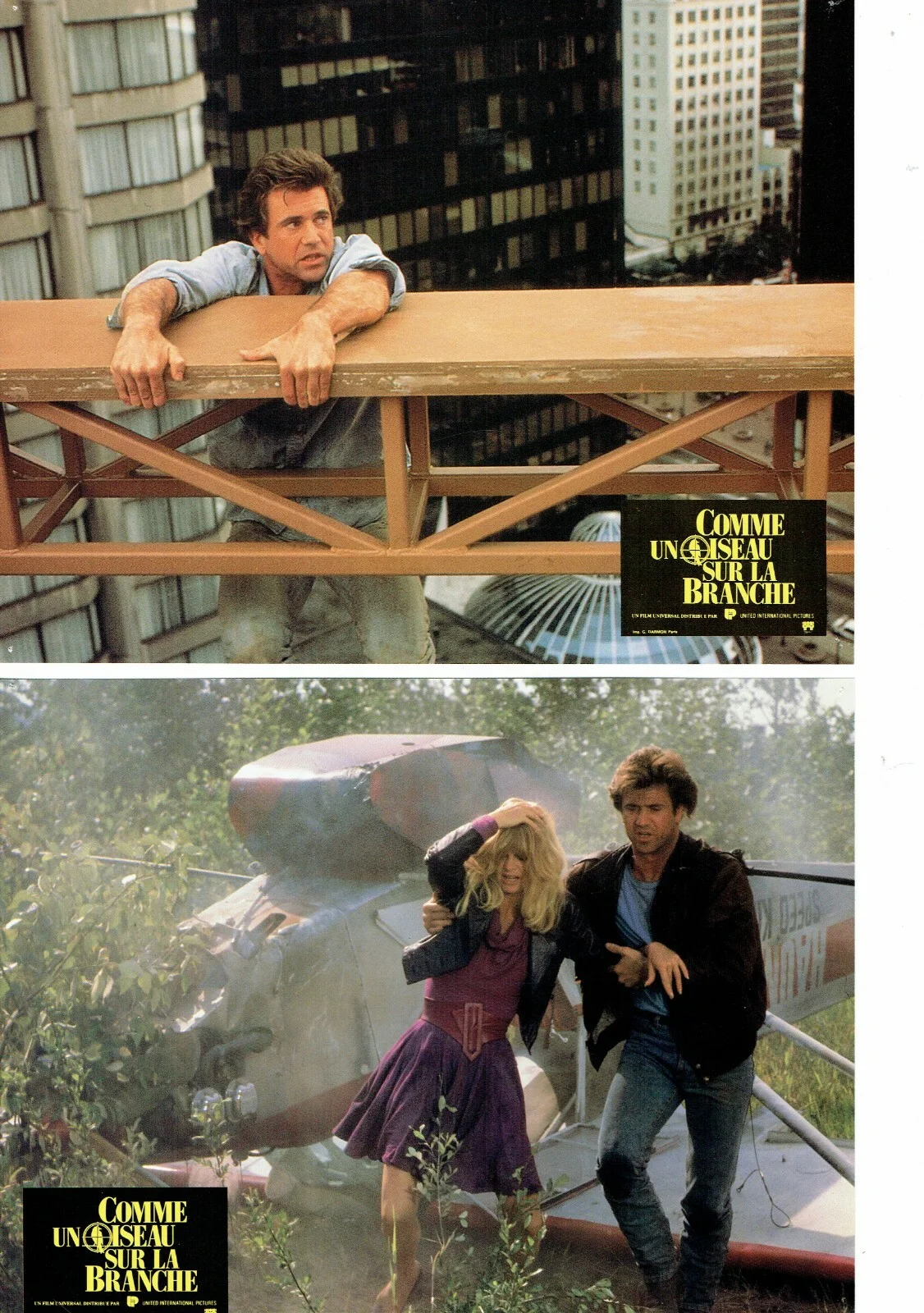 Bird On a Wire ORIGINAL French Front Of House Set (paper) Lobby Cards 12 Photos, изображение 5