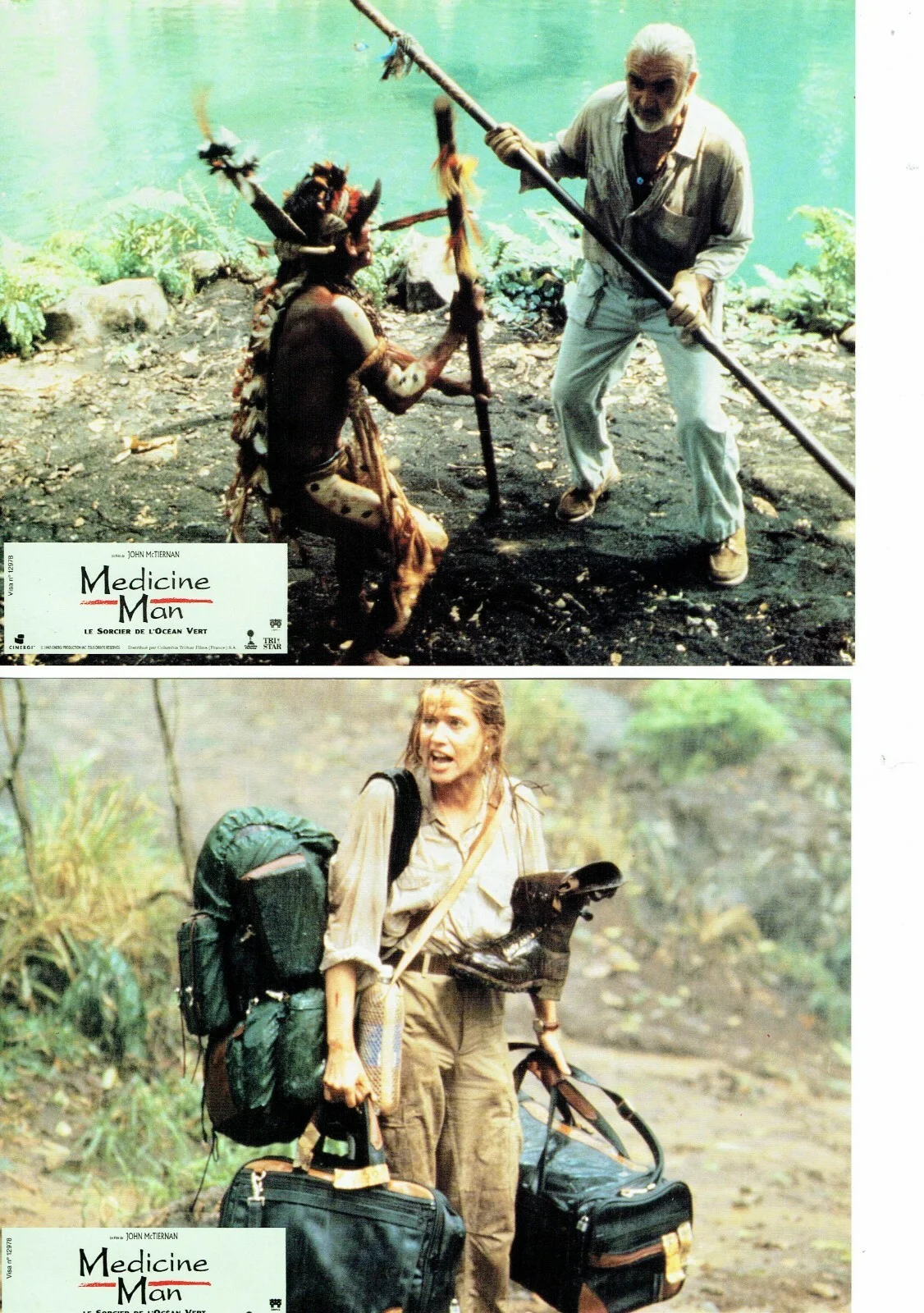 Medicine Man ORIGINAL French Front Of House FOH Oversize Lobby Cards Qty 12, изображение 5