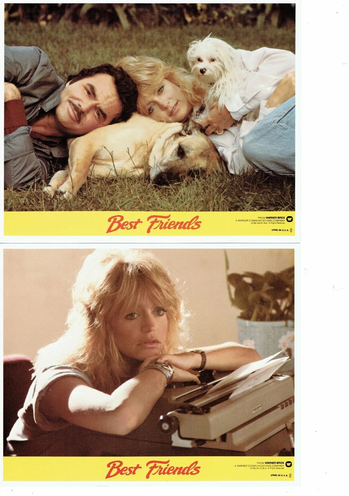 Best Friends ORIGINAL USA Front Of House FOH Lobby Cards Set of 8 Goldie Hawn, изображение 2