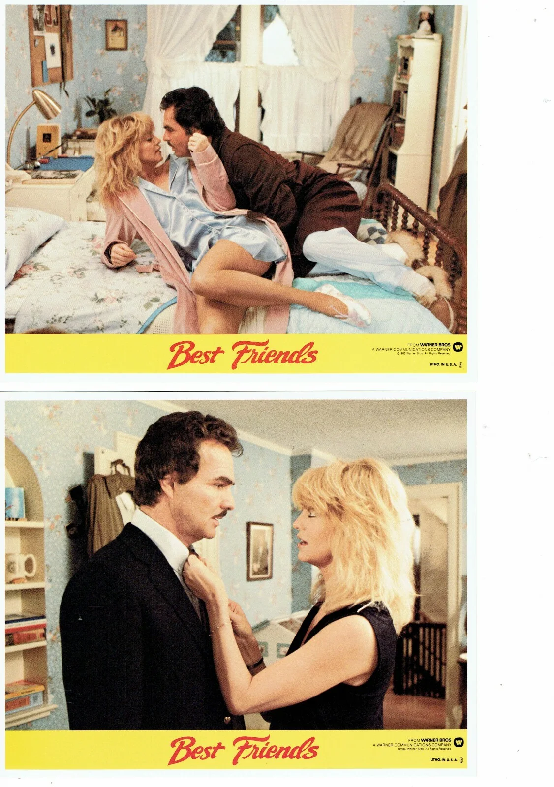Best Friends ORIGINAL USA Front Of House FOH Lobby Cards Set of 8 Goldie Hawn, изображение 3