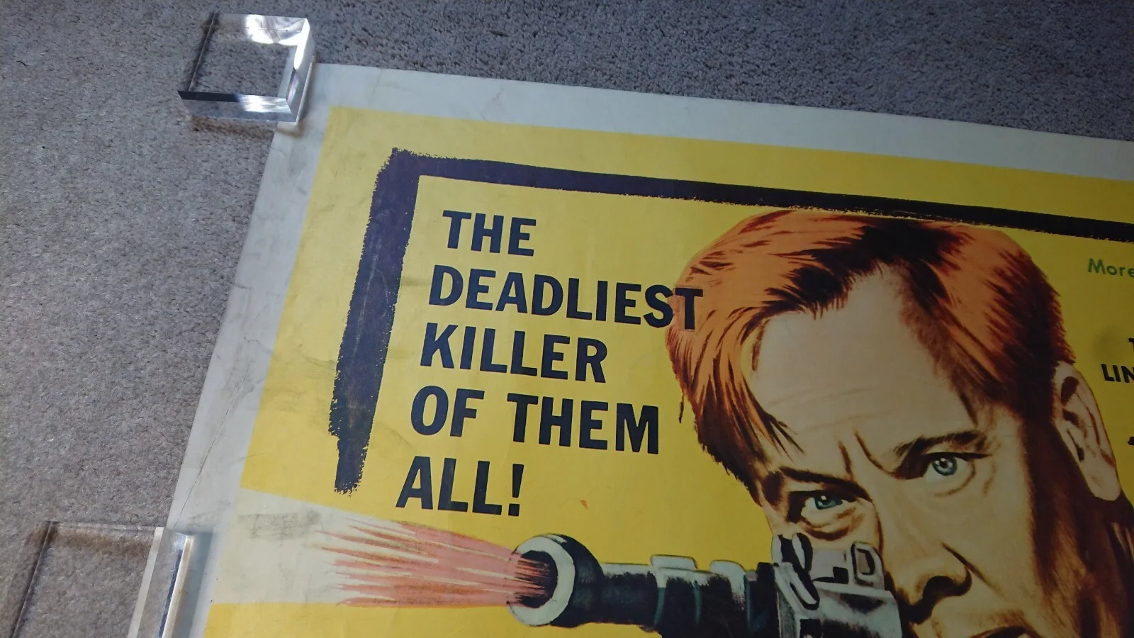 Original 1957 Baby Face Nelson US Half Sheet Gangster Film Poster Superb Graphic, изображение 2