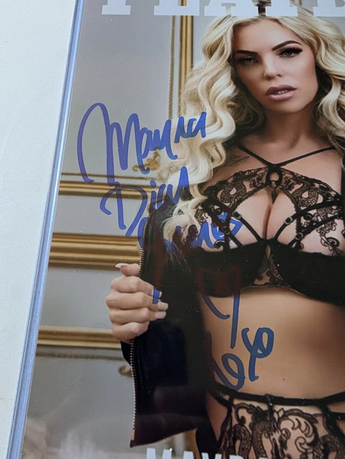 MAYRA DIAS GOMES — MAYRA DIAS GOMES HAND SIGNED PHOTO JSA 8X10 PLAYBOY COVER, image 4