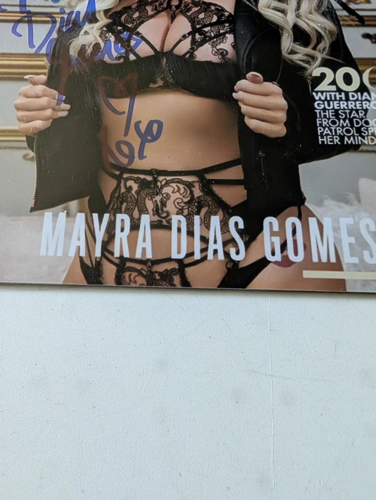 MAYRA DIAS GOMES — MAYRA DIAS GOMES HAND SIGNED PHOTO JSA 8X10 PLAYBOY COVER, image 5