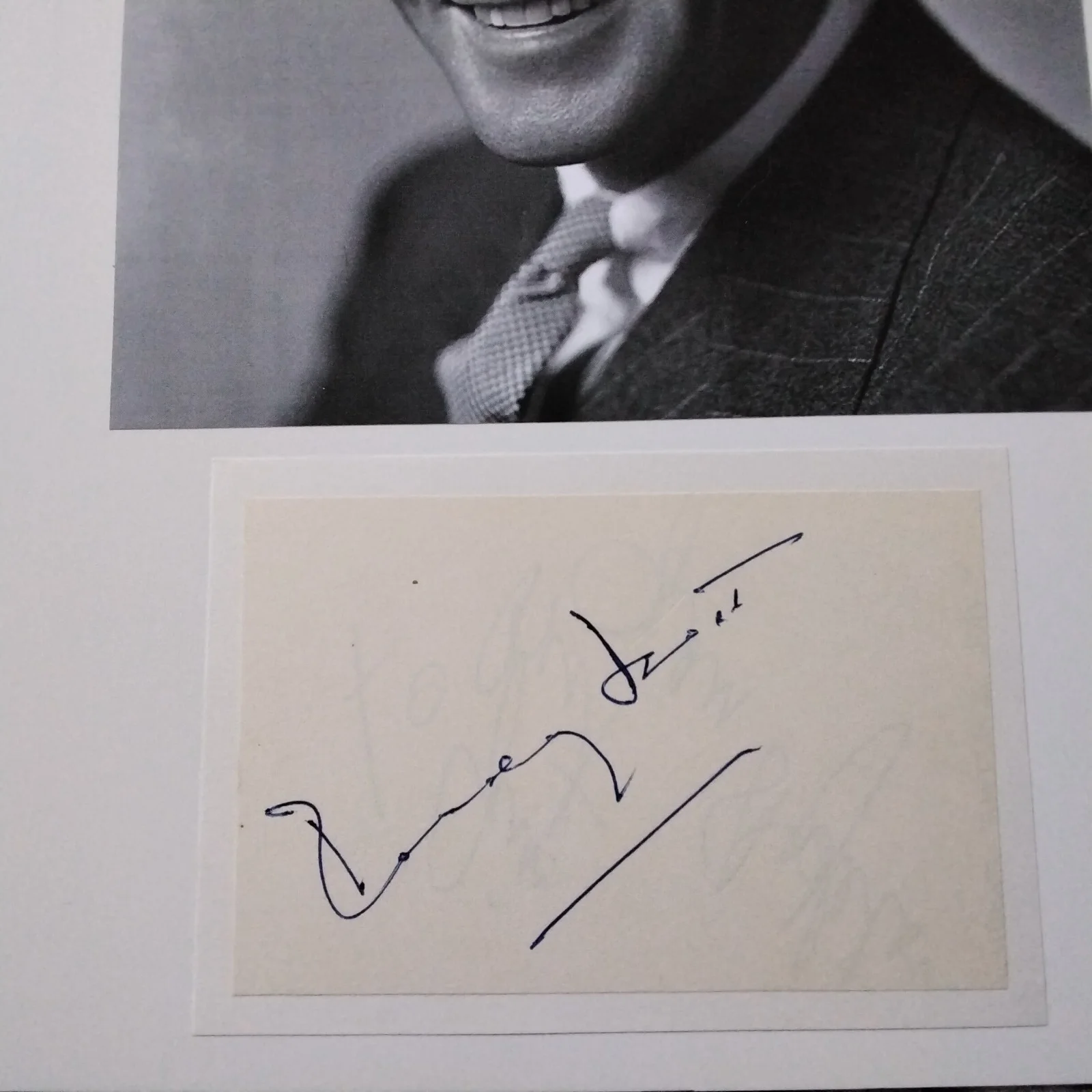 Randolph Scott SIGNED Paper Photo Movie Westerns Mae West The Virginian Cary, изображение 2
