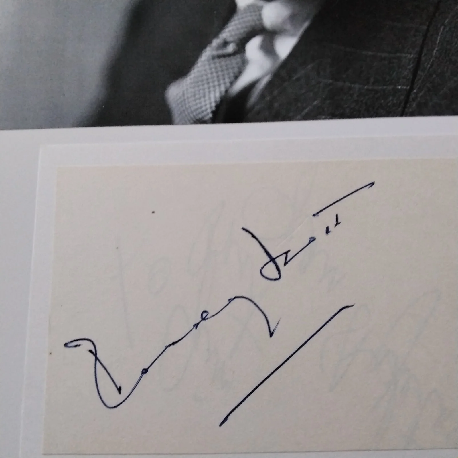 Randolph Scott SIGNED Paper Photo Movie Westerns Mae West The Virginian Cary, изображение 3