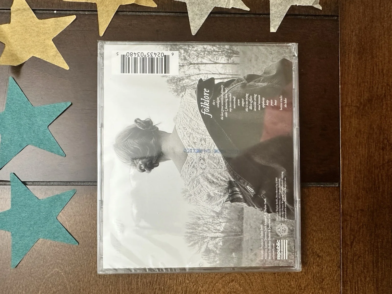 Taylor Swift SIGNED Folklore CD Sealed New With Stars Authentic, image 4