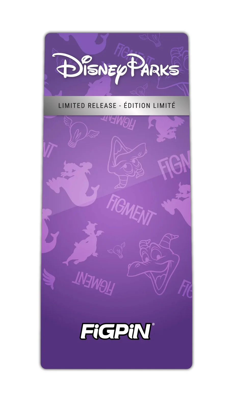 FiGPiN Figment (0683) Disney Parks 3-Inch Enamel Pin, изображение 3
