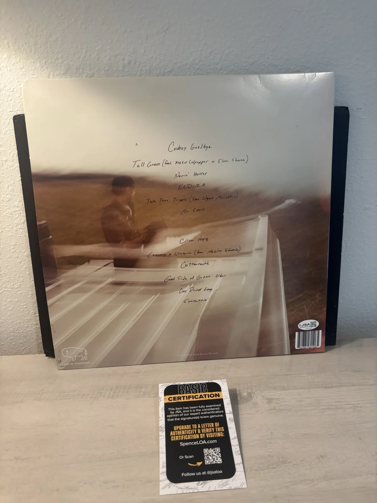 Chase Rice Signed ELDORA Vinyl JSA COA Country, image 3
