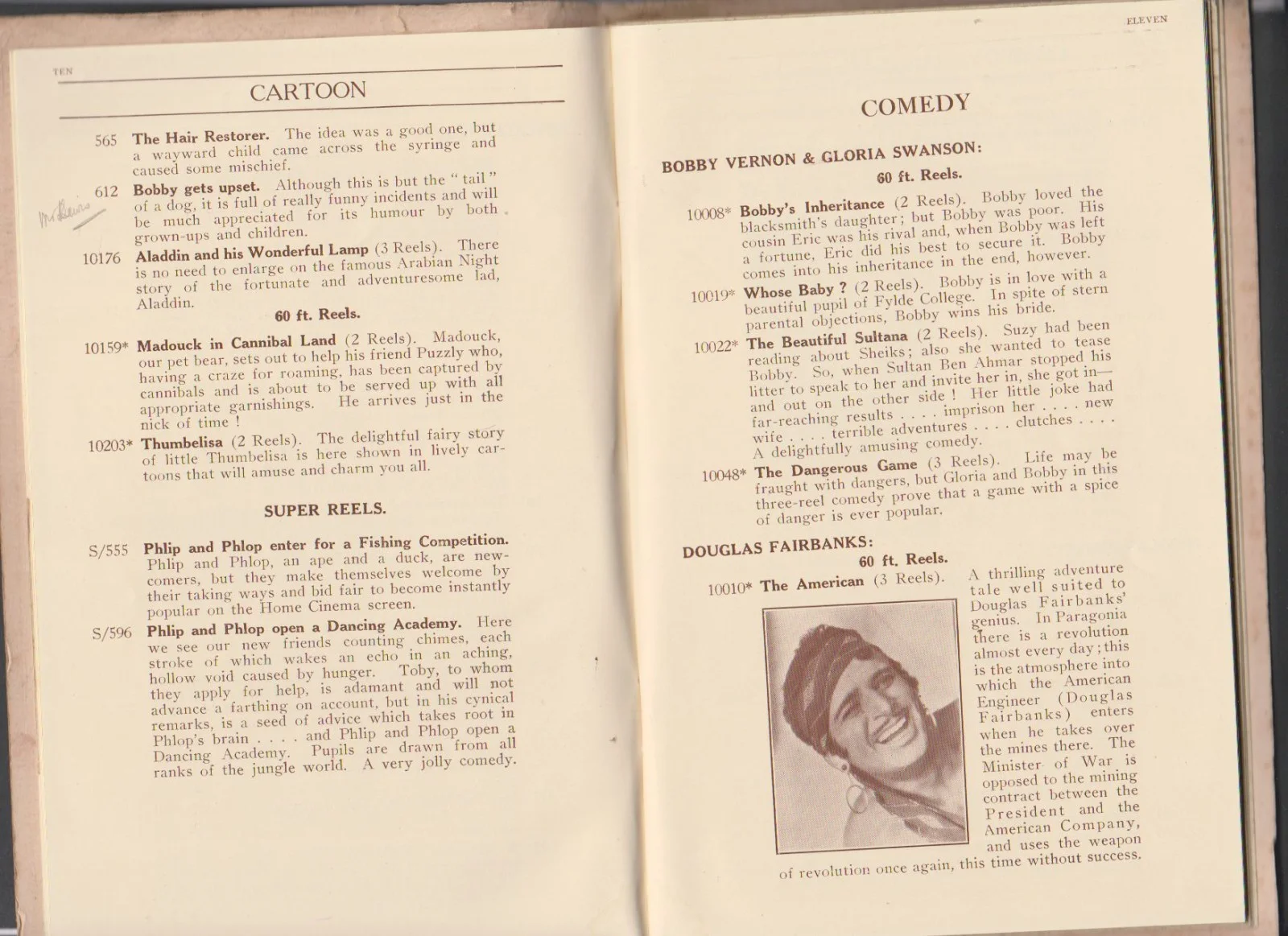 THE PATHESCOPE FILM CATALOGUE Our Gang Charlie Chaplin Stan Laurel Booklet 1929, изображение 5