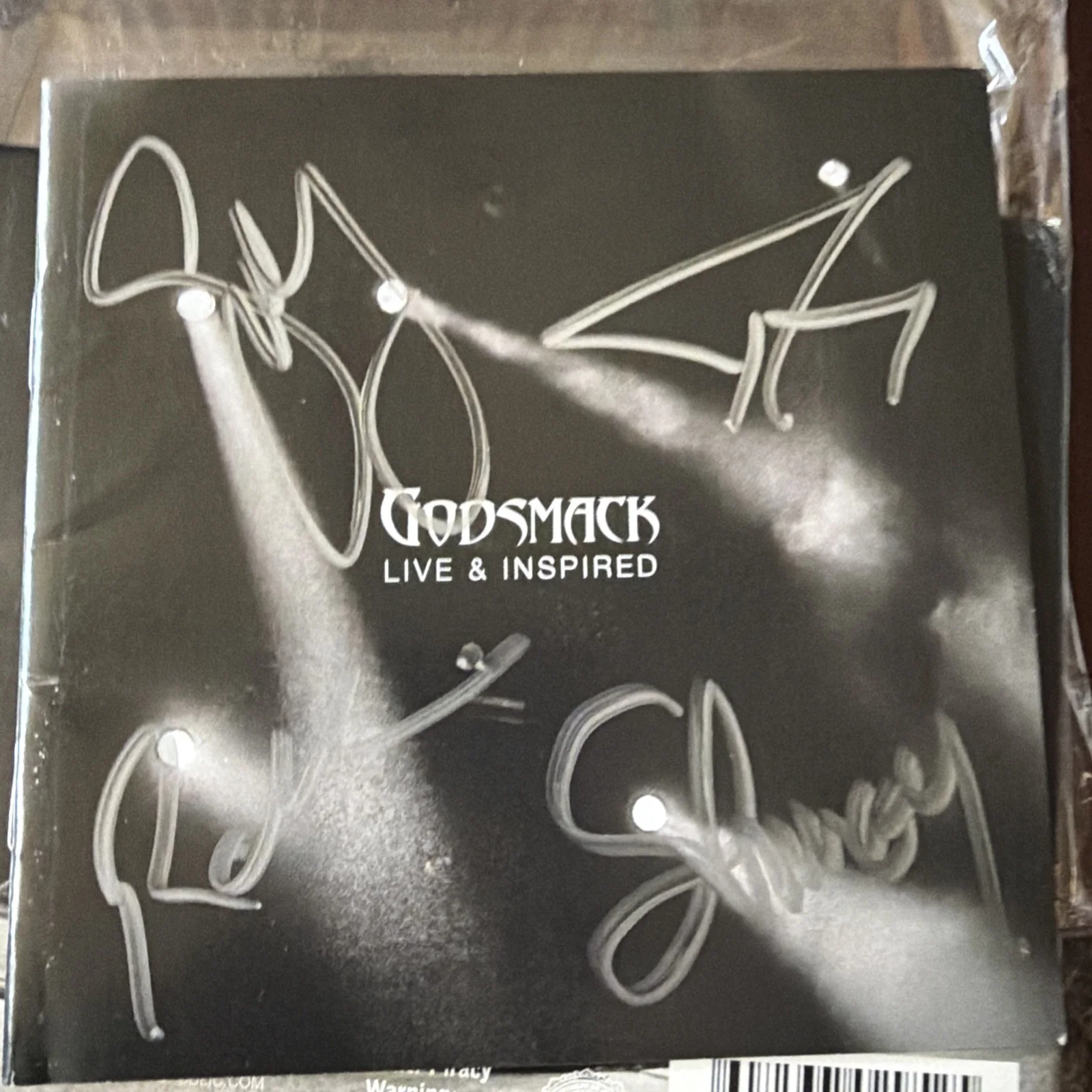 Godsmack** "Live and Inspired" **Signed CD booklet** excellent shape, image 3