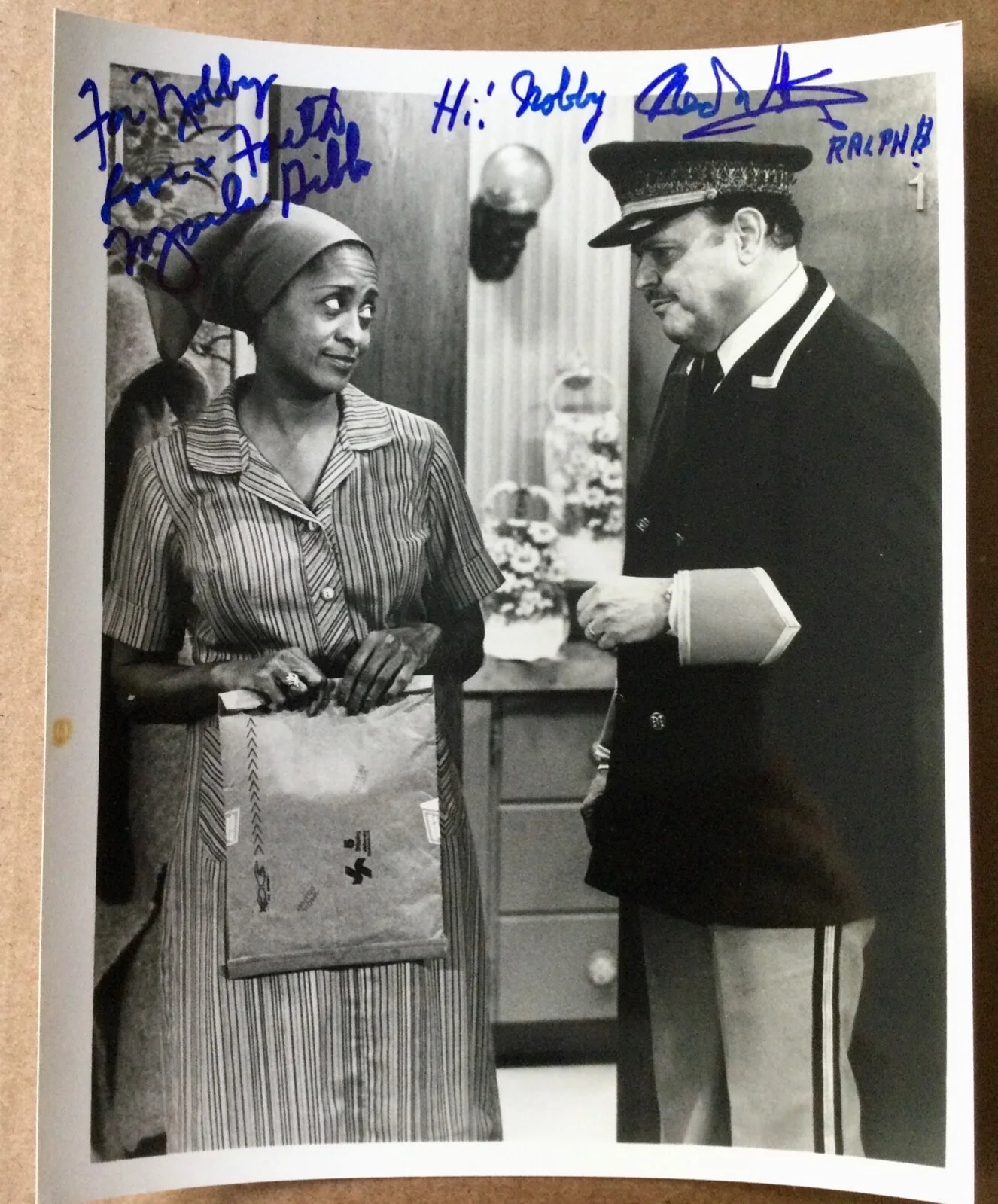 Sanford, Cover, Gibbs, Wertimer — The Jeffersons signed lot Isabel Sanford Franklin Cover Marla Gibbs Ned Wertimer, изображение 5