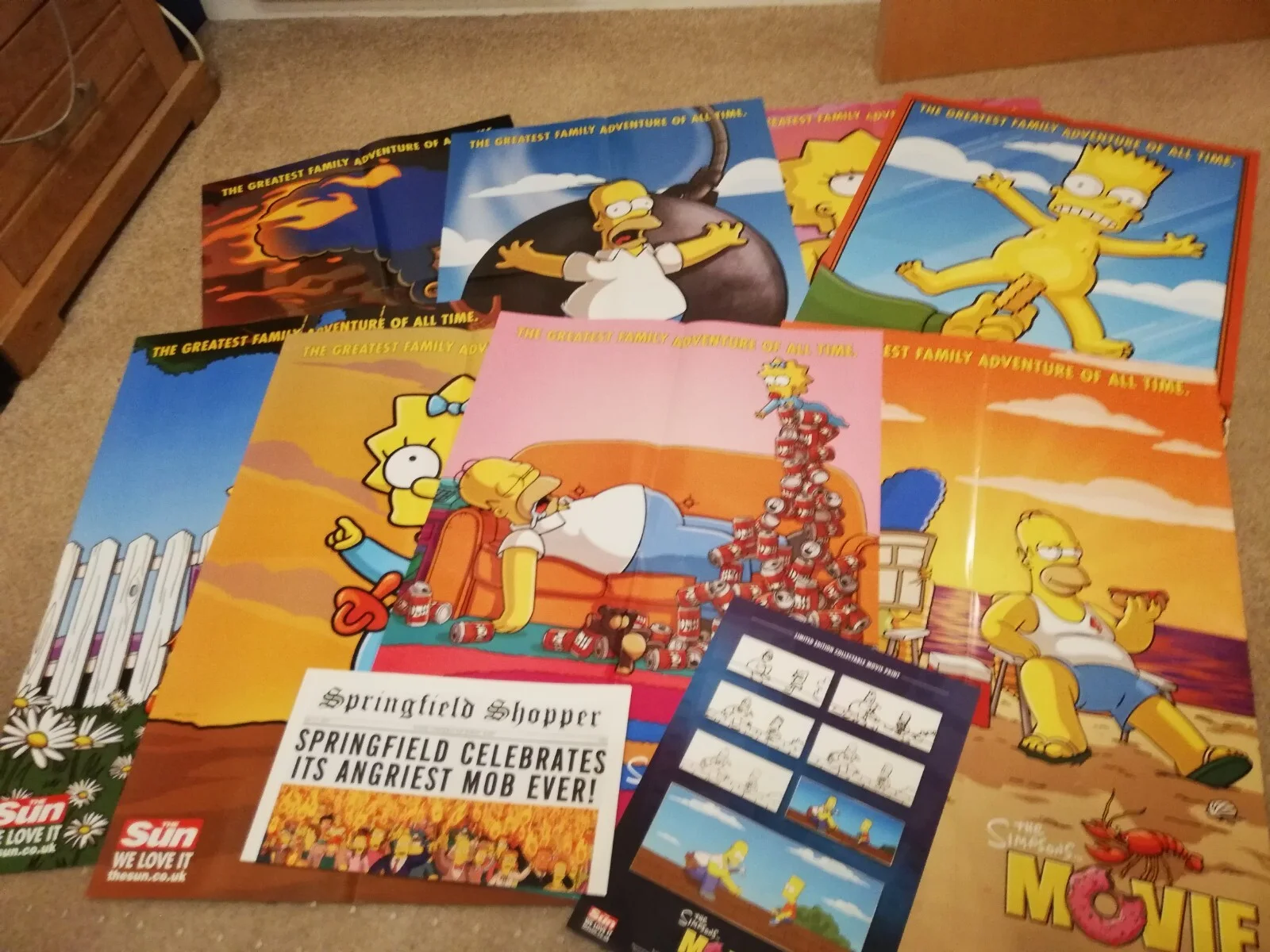 Giant The Simpson Movie Poster 8 posters build to one giant movie poster, изображение 2