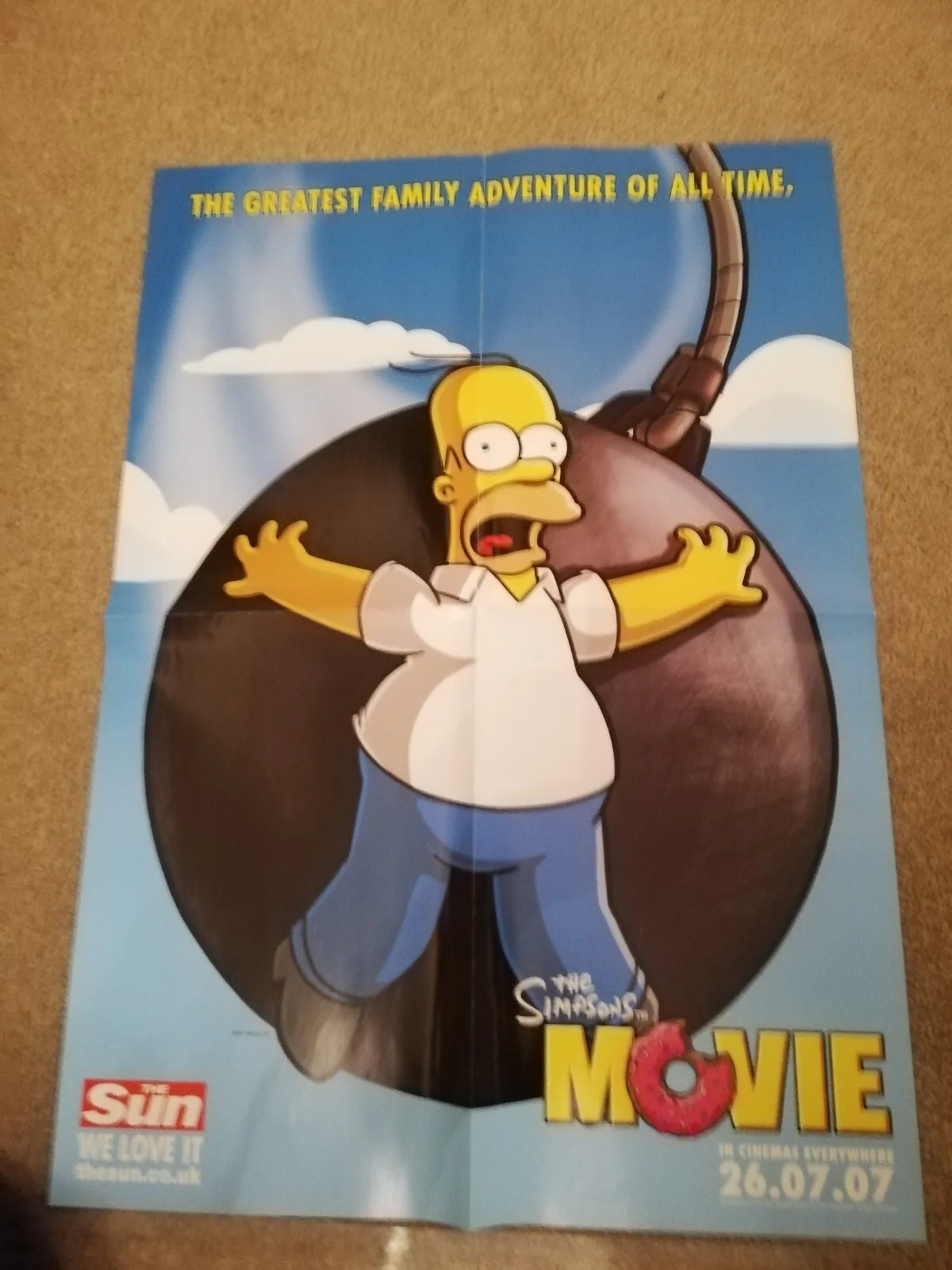 Giant The Simpson Movie Poster 8 posters build to one giant movie poster, изображение 3