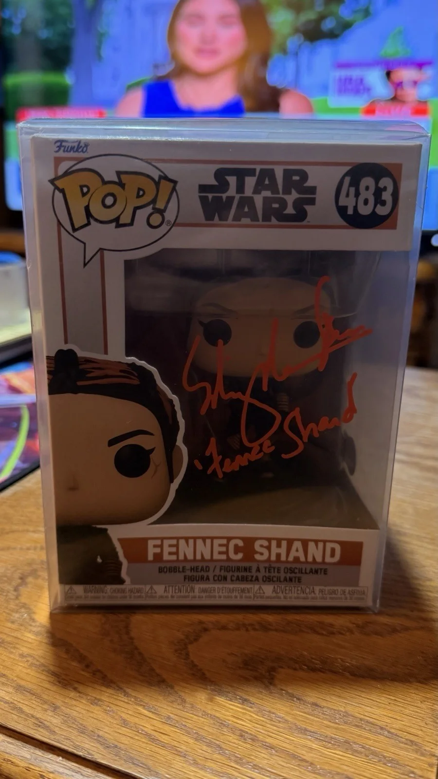Ming-Na Wen — Ming-Na Wen Signed Fennec Shand Funko Pop Mandalorian BAS Beckett Holo Star Wars