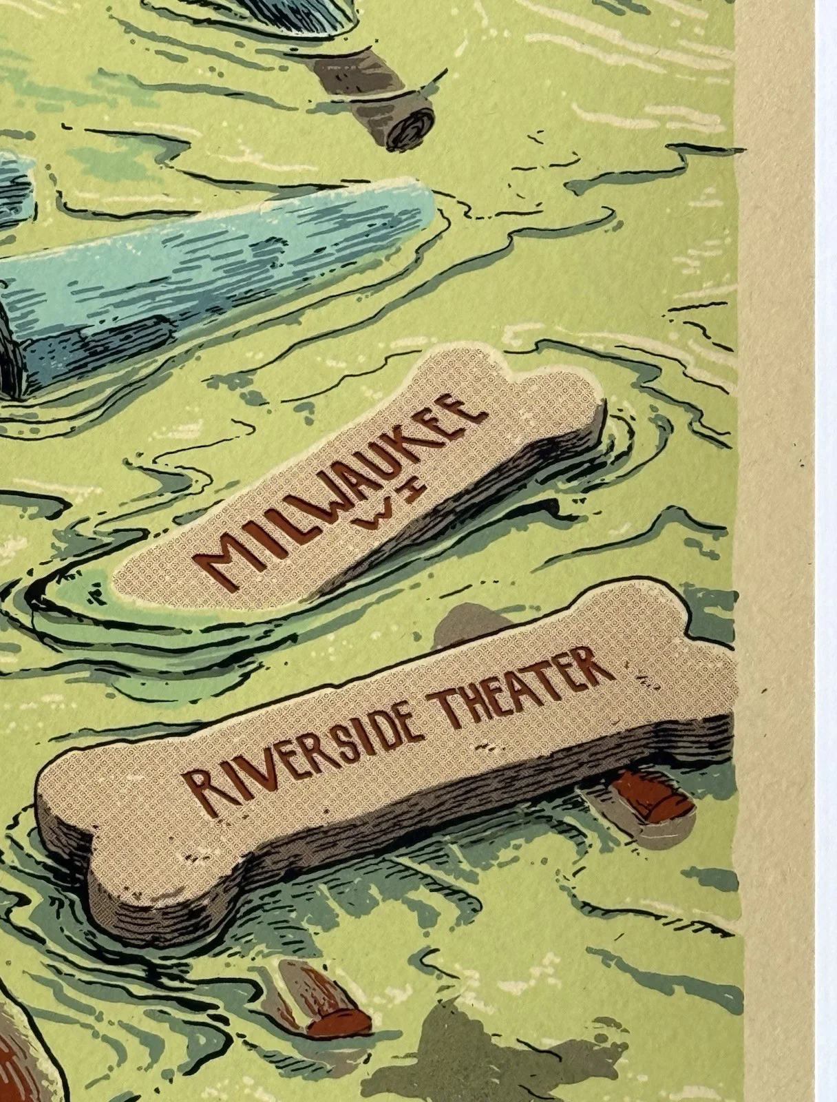 Billy Strings signed Milwaukee Poster 2021 Riverside theatre concert Beckett coa, image 5