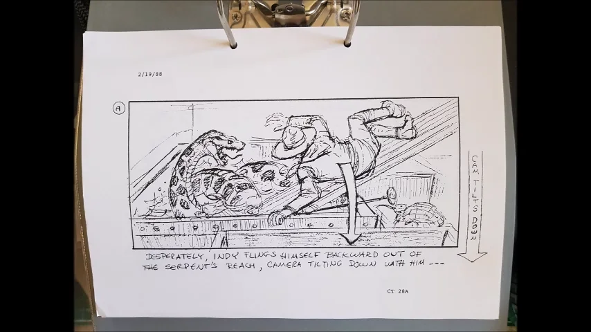 Indiana Jones and the Last Crusade Original 4 Storyboards (Cut To scenes) PROP, изображение 2