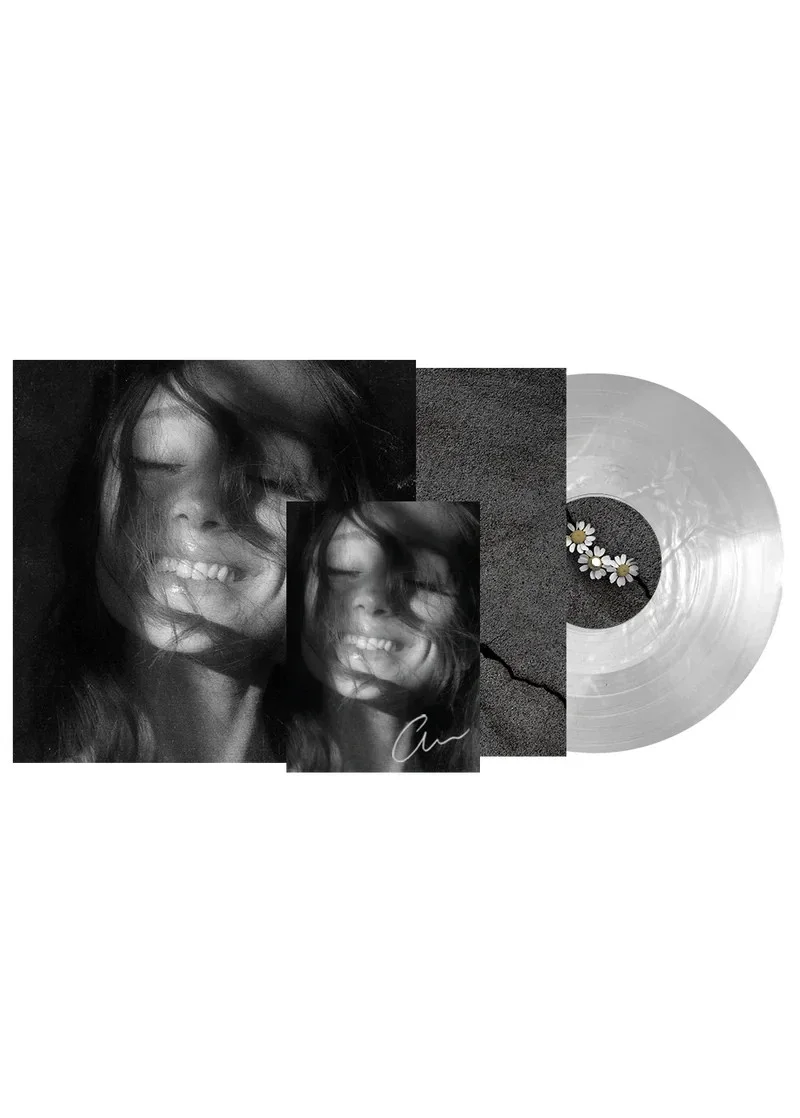 Ariana Grande SIGNED Petal Vinyl Translucent Pearly White LP PRESALE, image 3